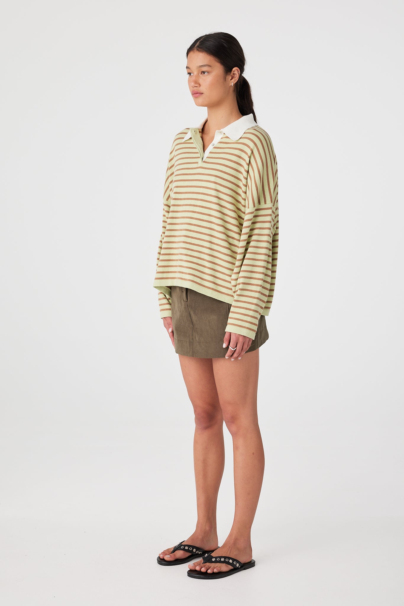 ARCAA Rayne Knit Jersey - Celery & Pecan