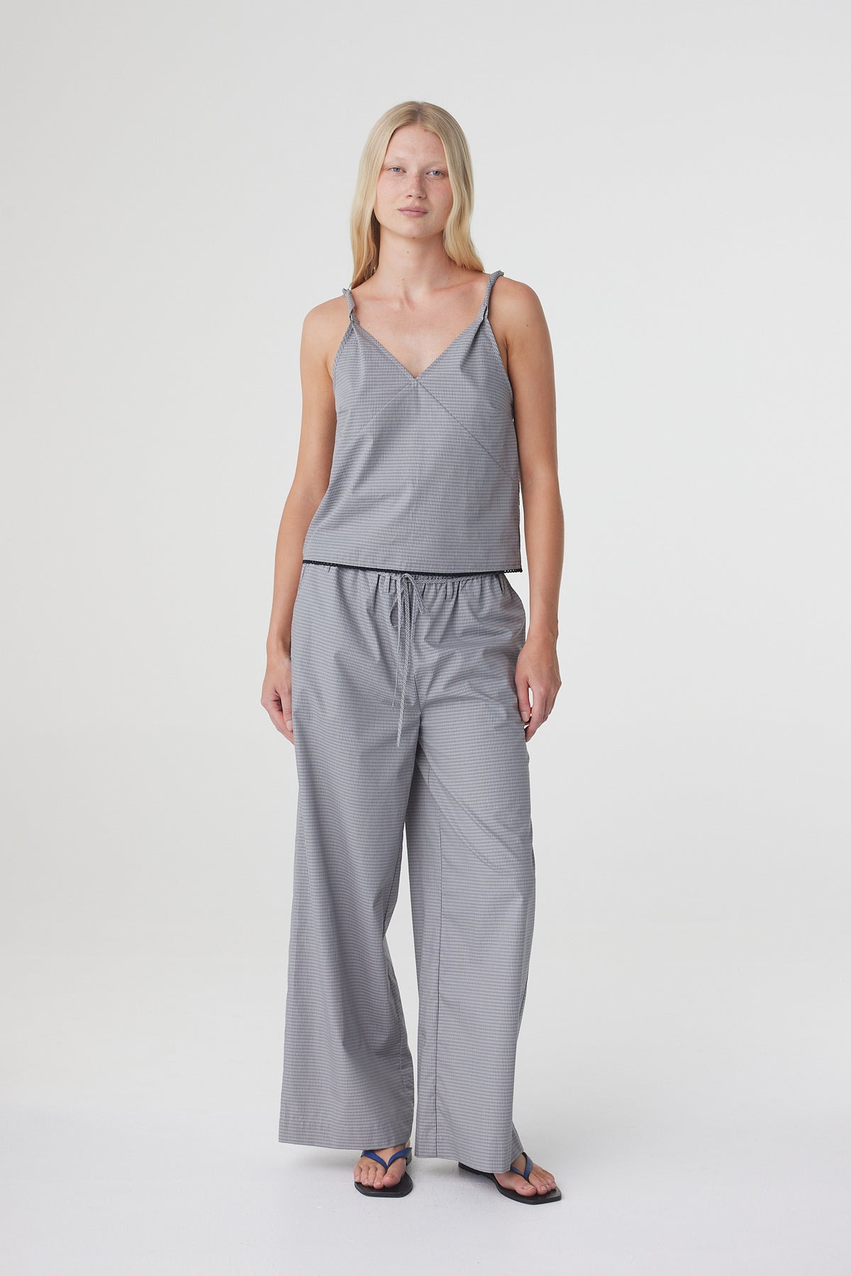 Arcaa Sia Pant - Muted Blue Stripe