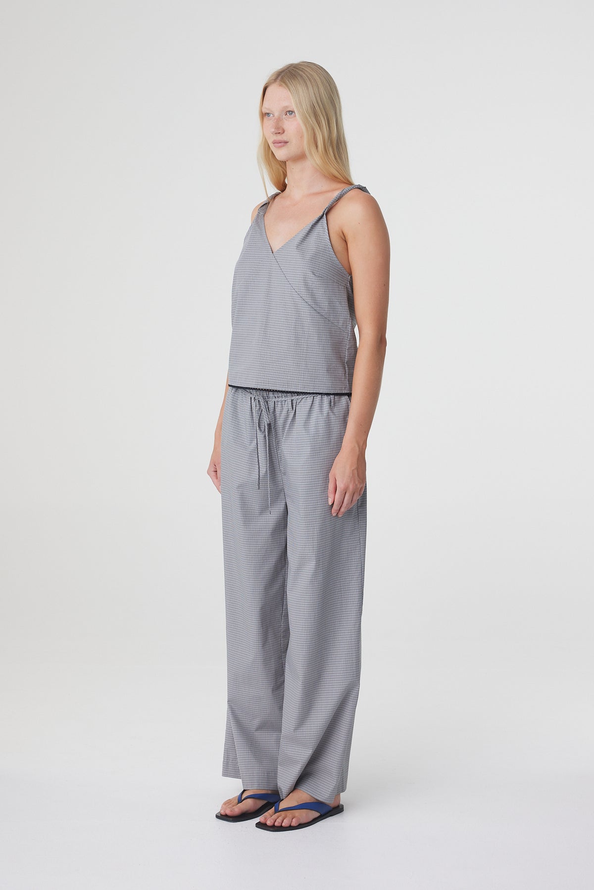 Arcaa Sia Pant - Muted Blue Stripe
