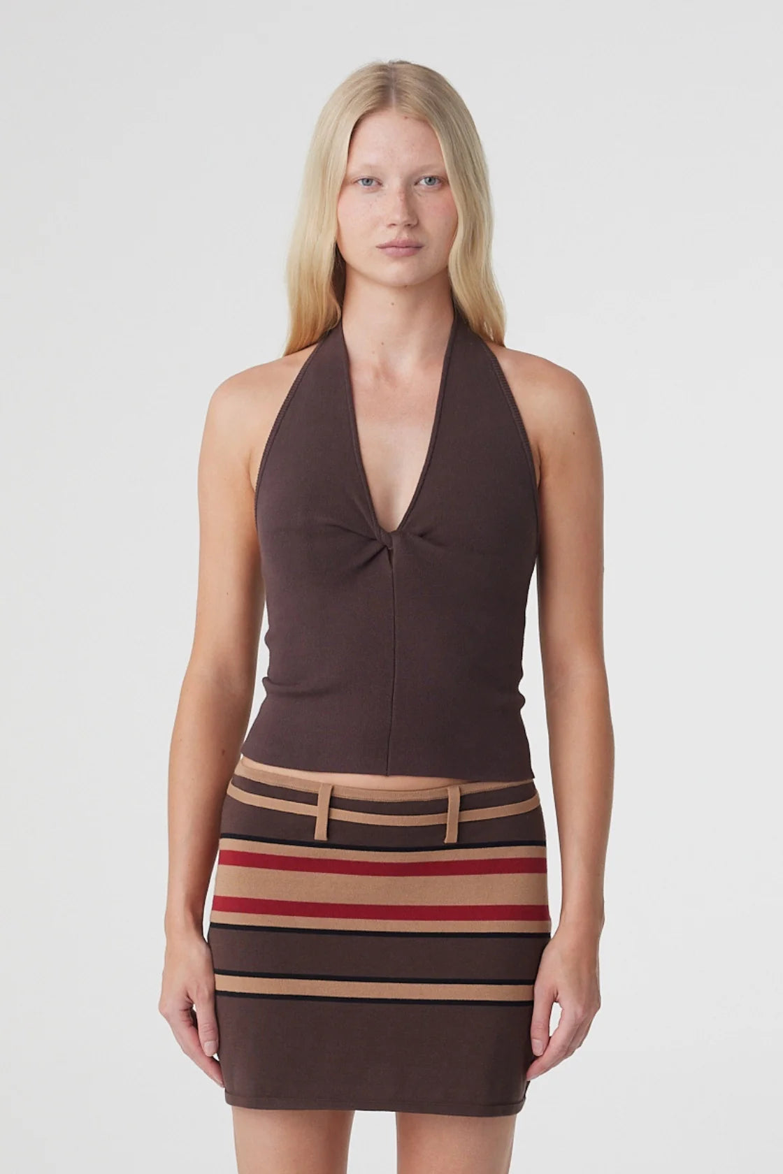 Arcaa Thea Twist Top - Espresso