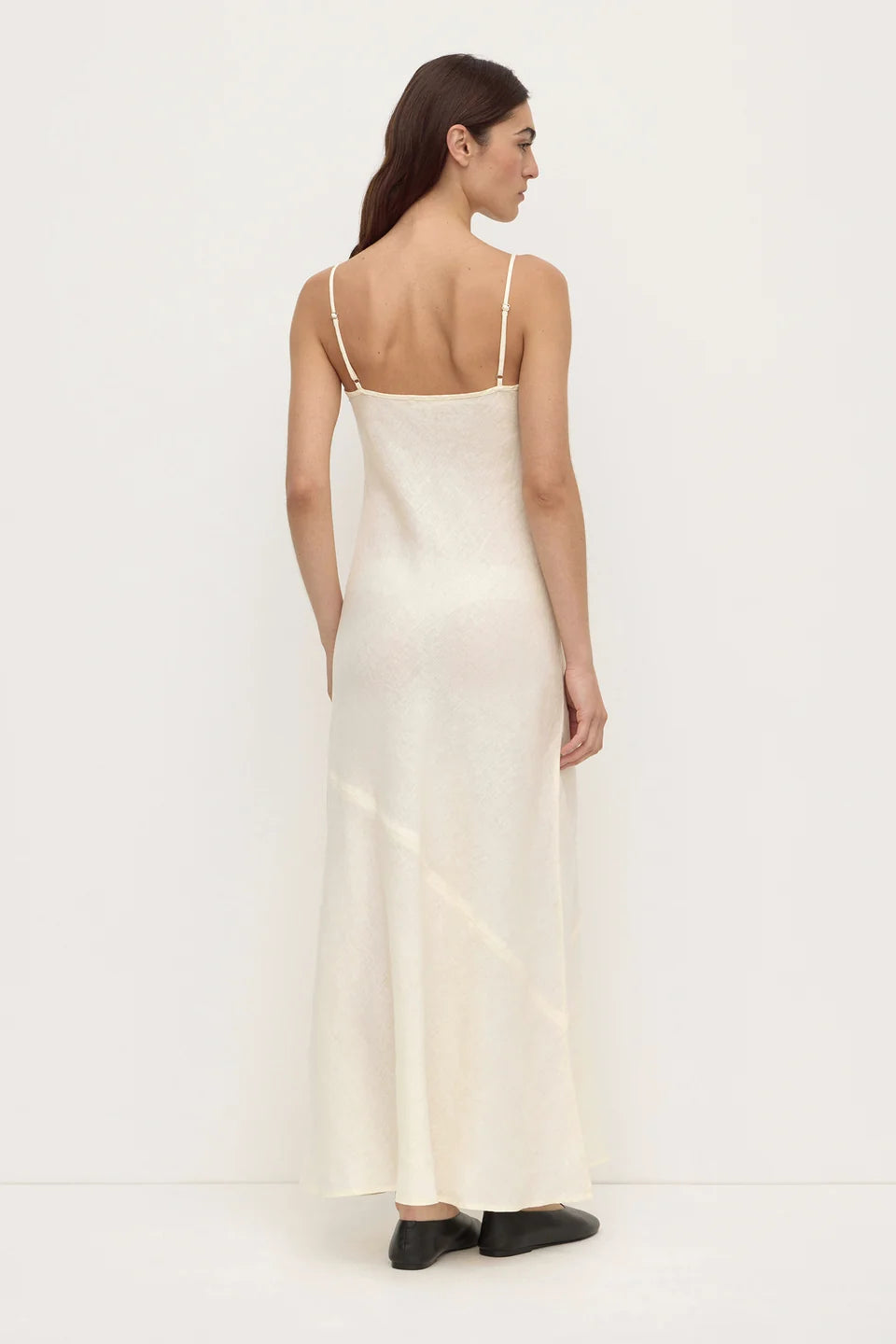 Assembly Label Colette Linen Slip Dress - Vanilla