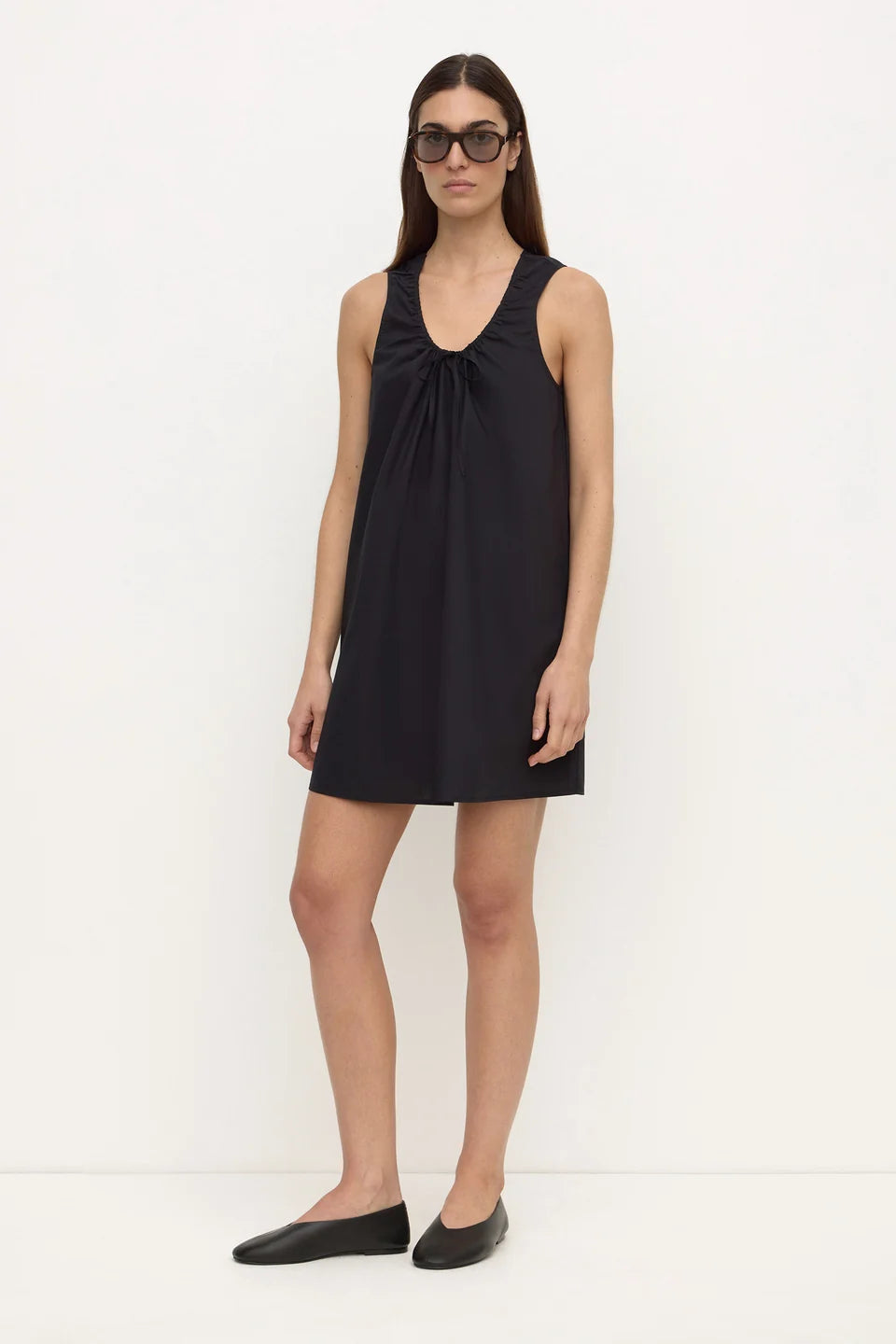 Assembly Label Holly Cotton Mini Dress - Black
