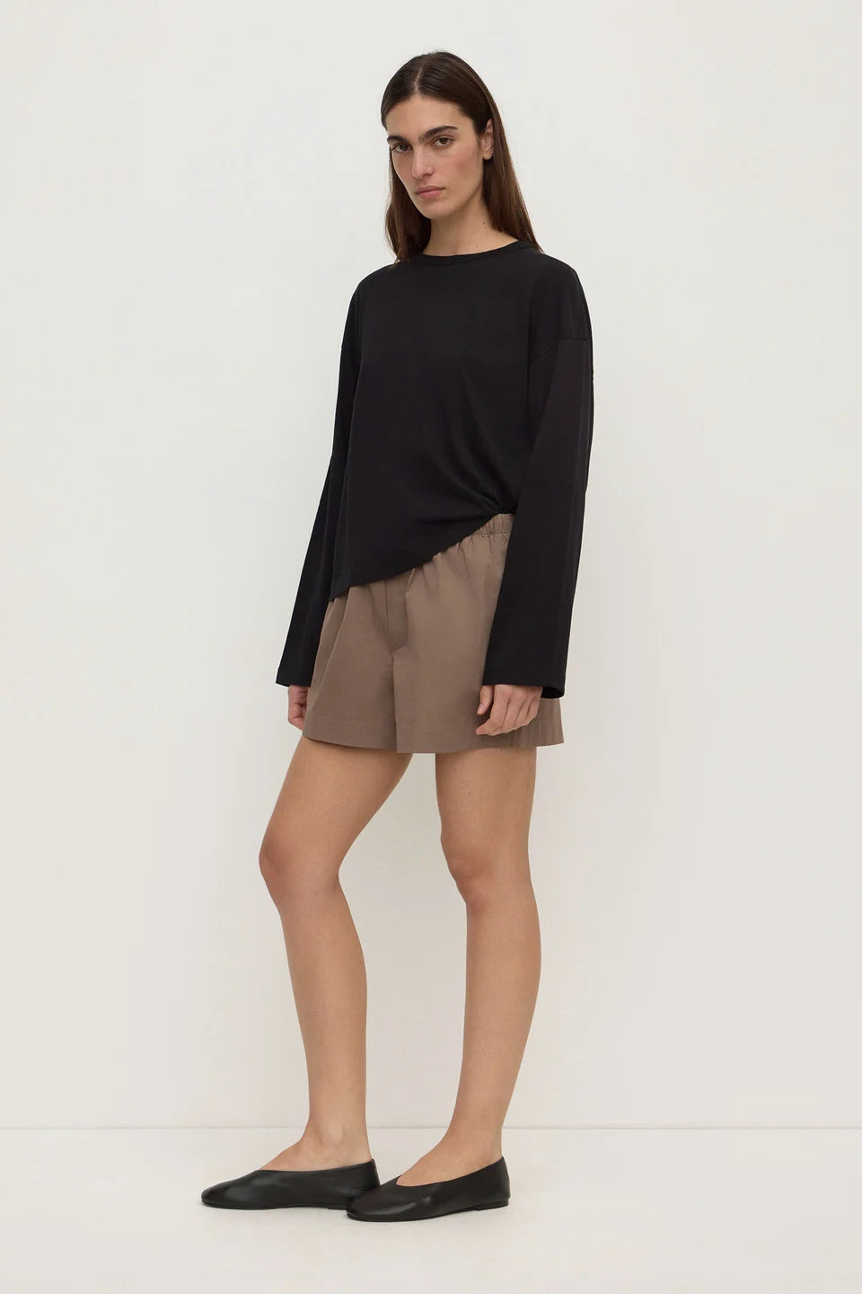 Assembly Label Micha Poplin Short - Dark Sand