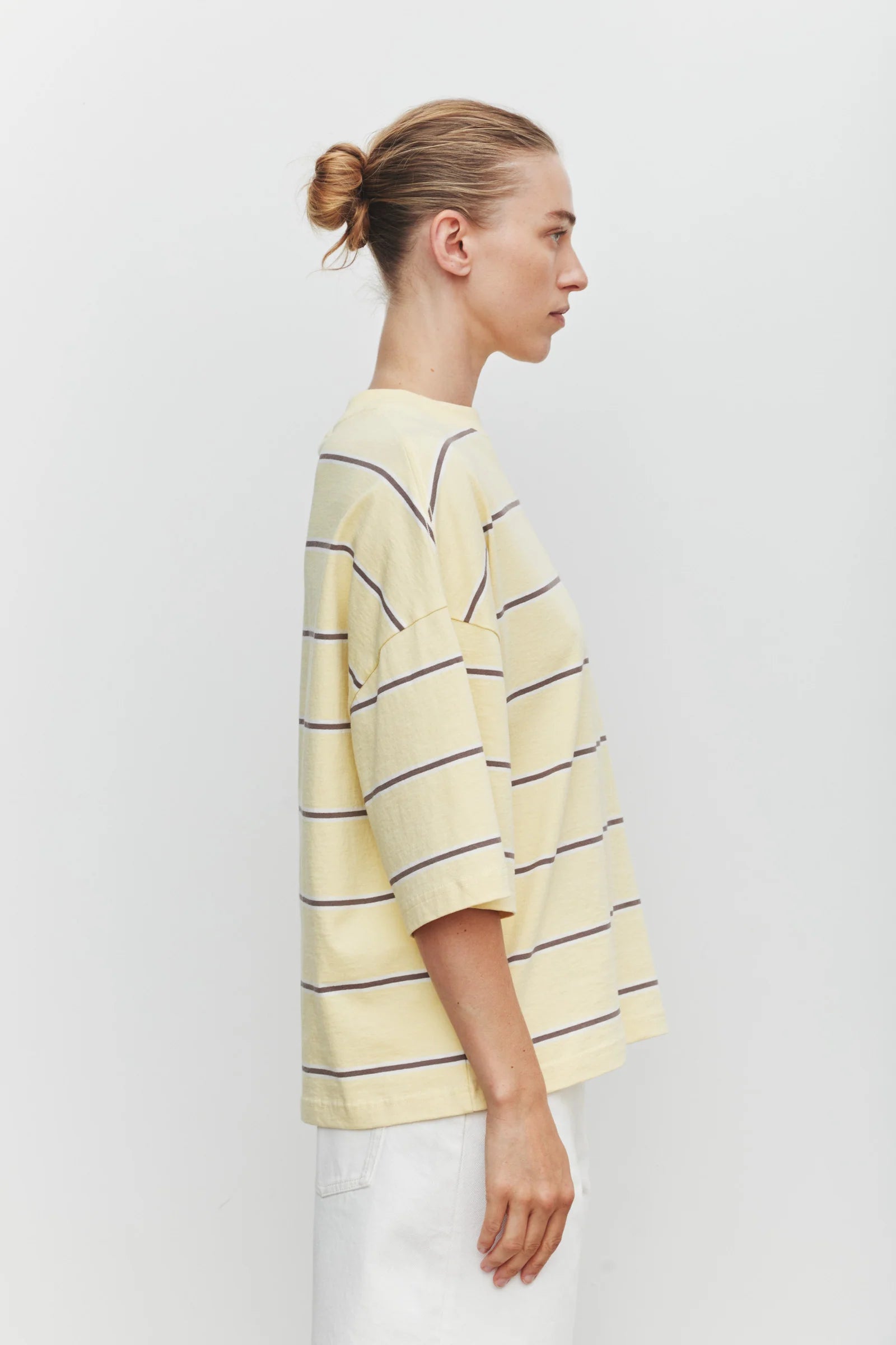 Assembly Label Nora Cotton Oversized Tee - Rind Stripe