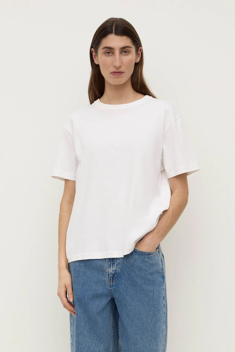 Assembly Label Organic Base Tee - White