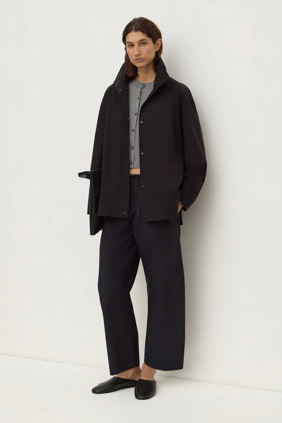 Assembly Label Orina Cashmere Cardigan - Grey Marle
