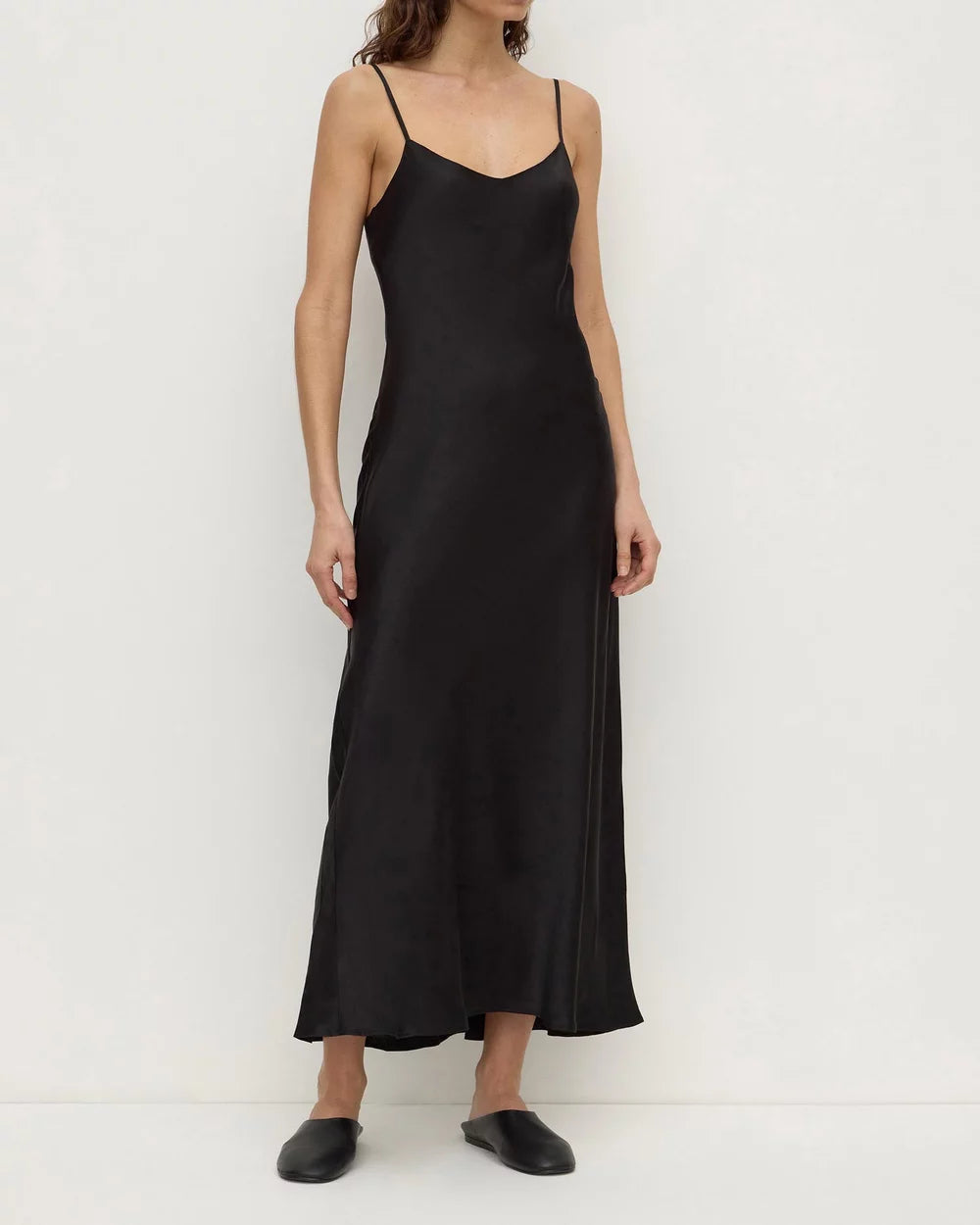 Assembly Label Pippa Bias Slip Dress - Black