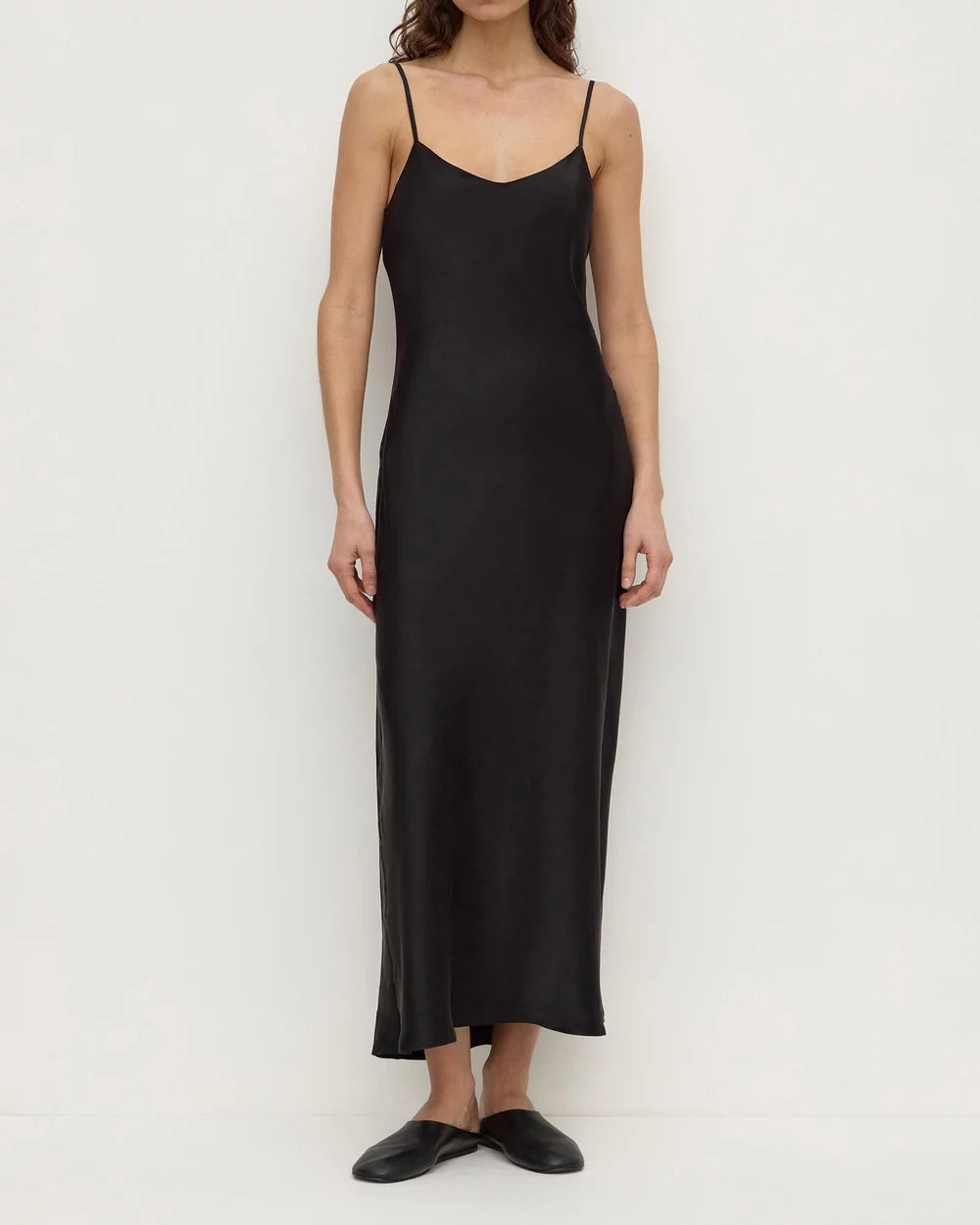 Assembly Label Pippa Bias Slip Dress - Black