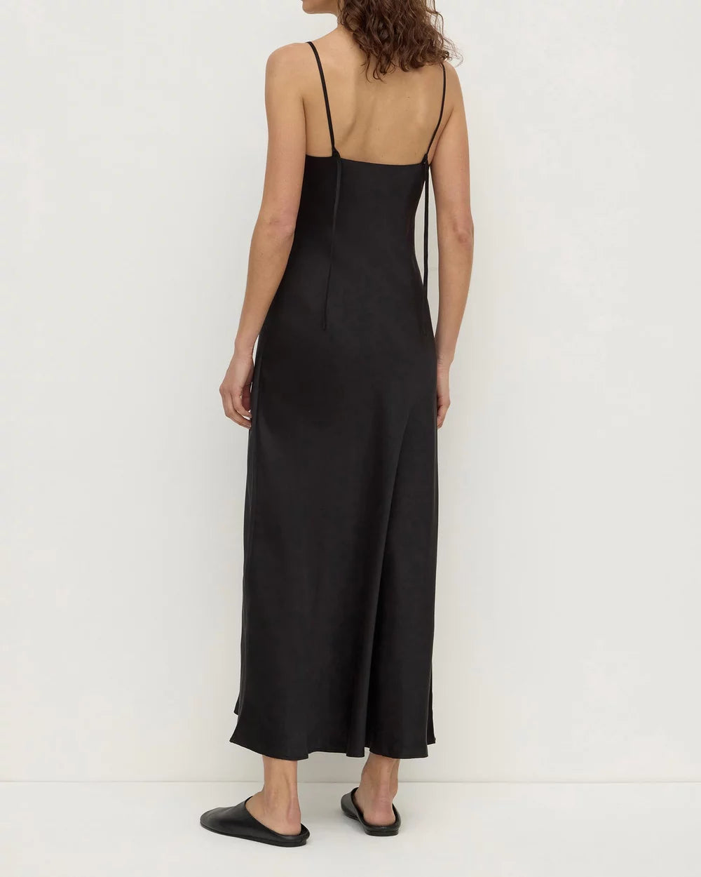 Assembly Label Pippa Bias Slip Dress - Black