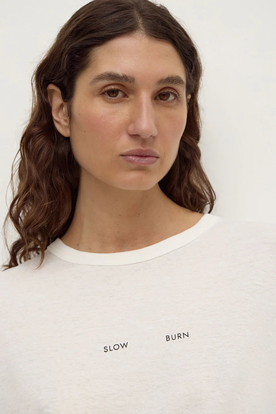 Assembly Label Slow Burn Wide Sleeve Tee - Antique White