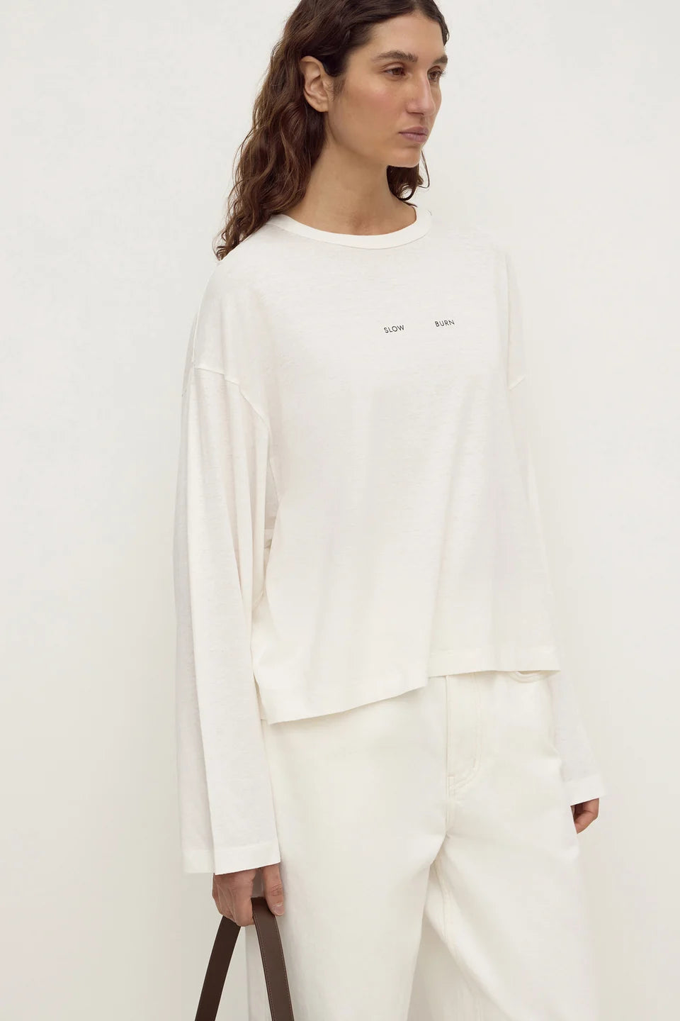 Assembly Label Slow Burn Wide Sleeve Tee - Antique White