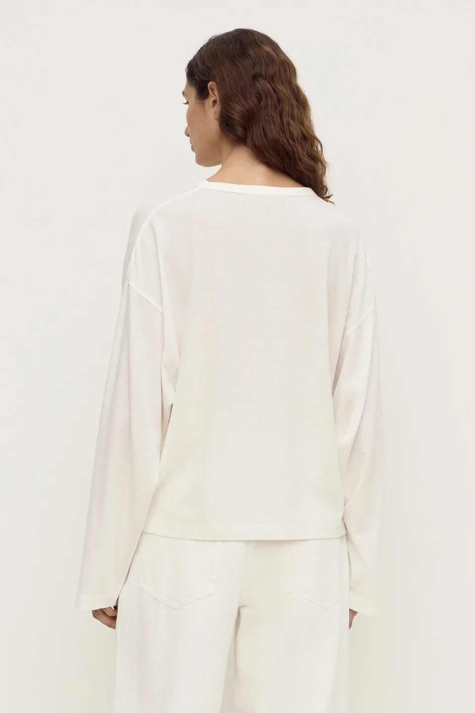 Assembly Label Slow Burn Wide Sleeve Tee - Antique White