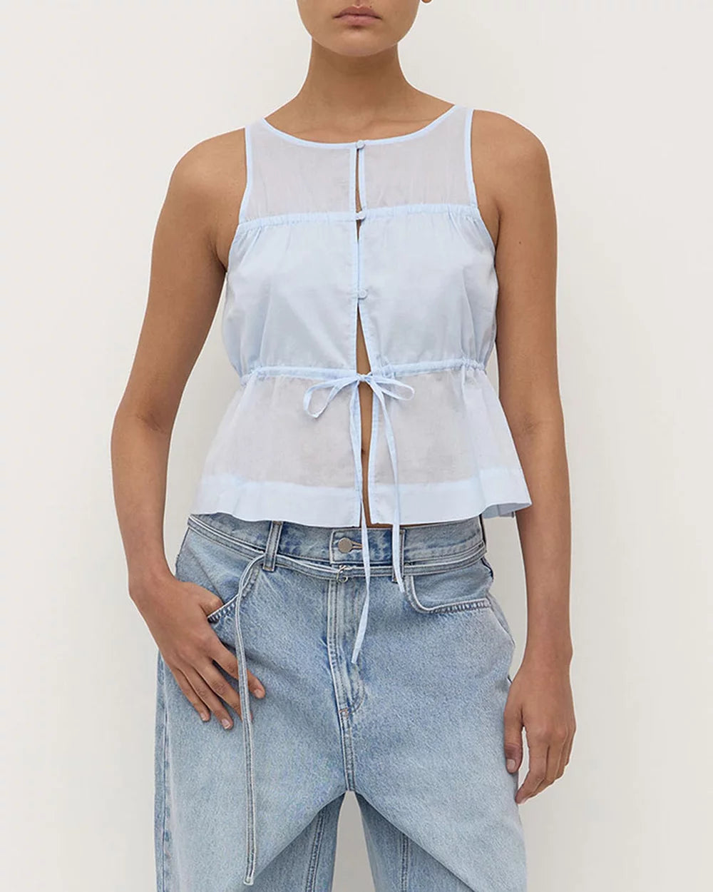 Assembly Label Suzie Top - Powder Blue