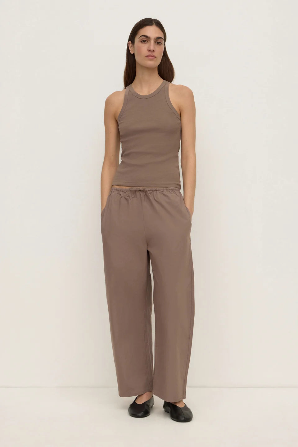 Assembly Label Tabitha Rib Tank - Dark Sand