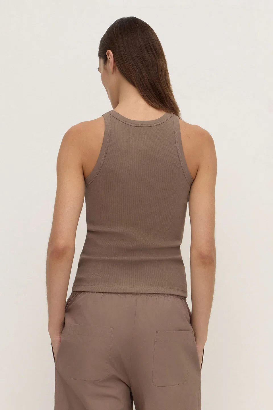 Assembly Label Tabitha Rib Tank - Dark Sand