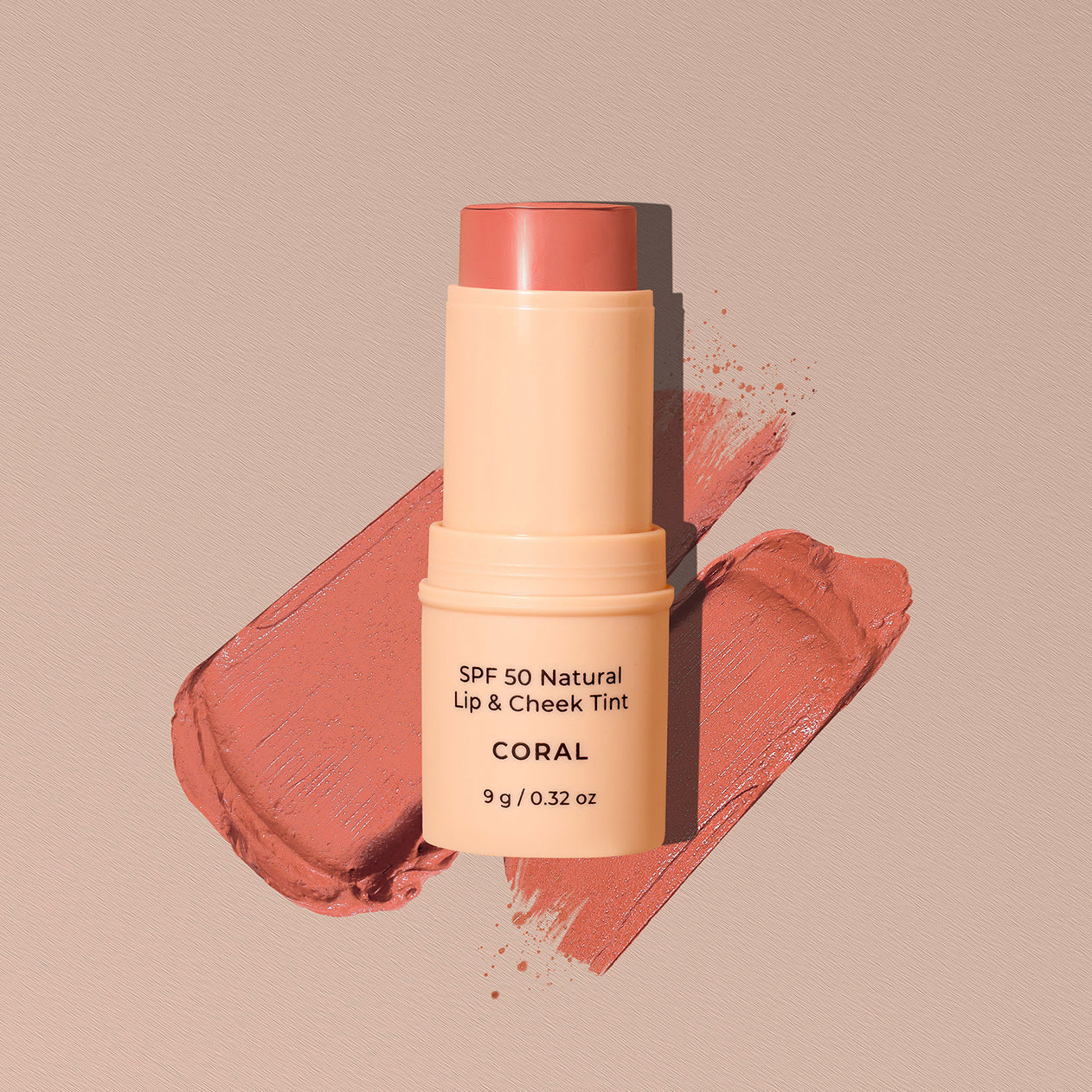 Avocado Zinc SPF 50 Natural Lip & Check Tint - Coral