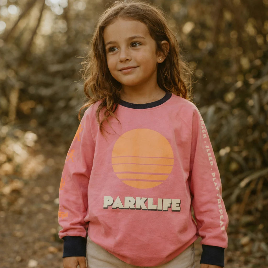 Banabae Parklife Long Sleeve Tee - Peony