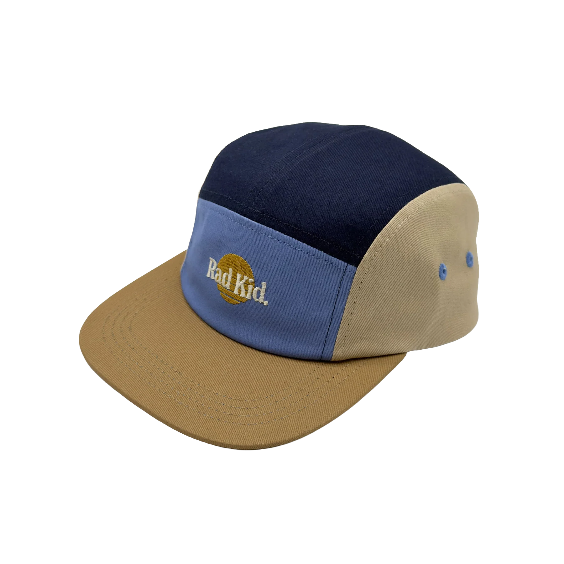 Banabae Rad Kid Five Panel Splice Twill Cap - Blues 