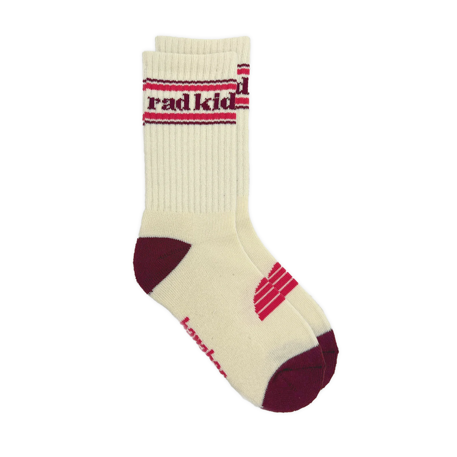 Banabae Rad Kid Organic Cotton Crew Socks - Pink