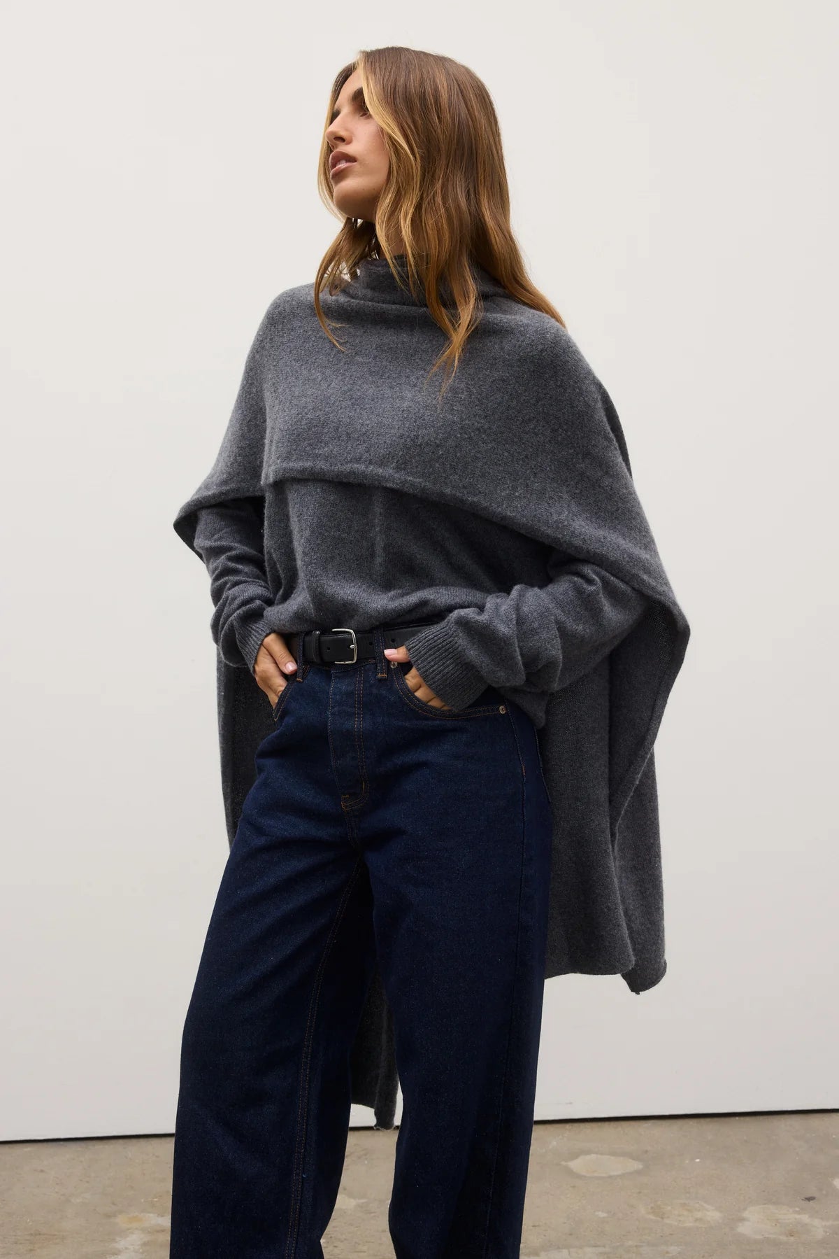 Bayse Soba Scarf - Dark Heather Grey