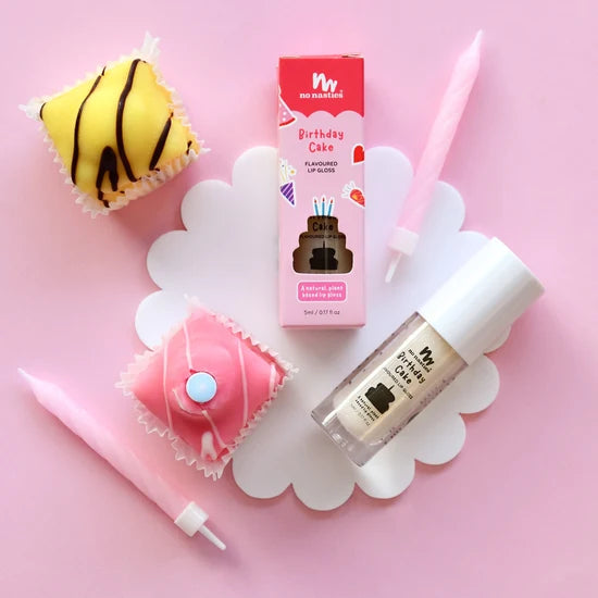 No Nasties Natural Kids Lip Gloss - Birthday Cake