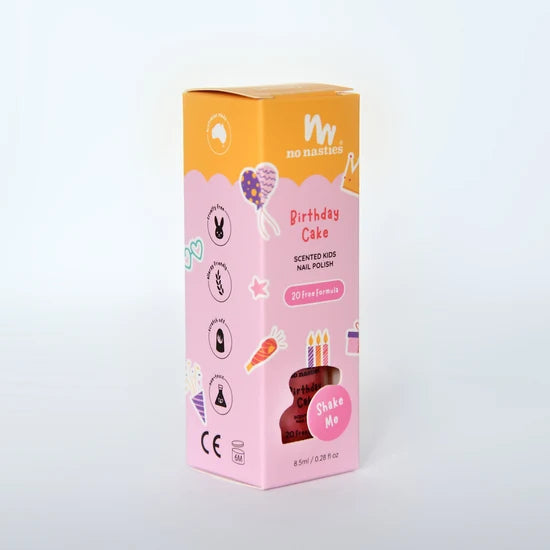 No Nasties Scented KIds Nail Polish - Birthday Cake