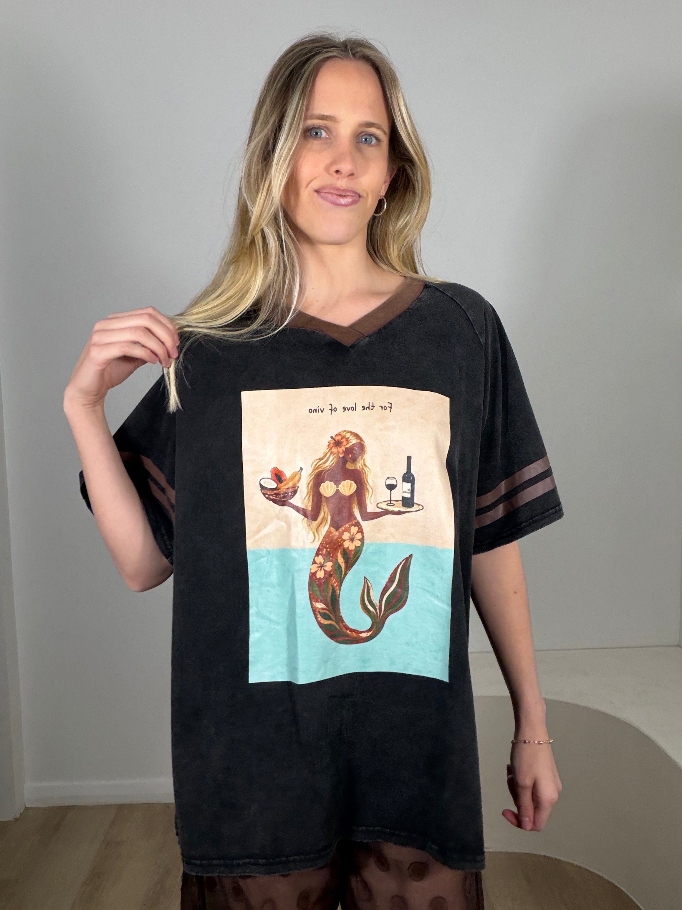 By Frankie Love of Vino Tee - Black