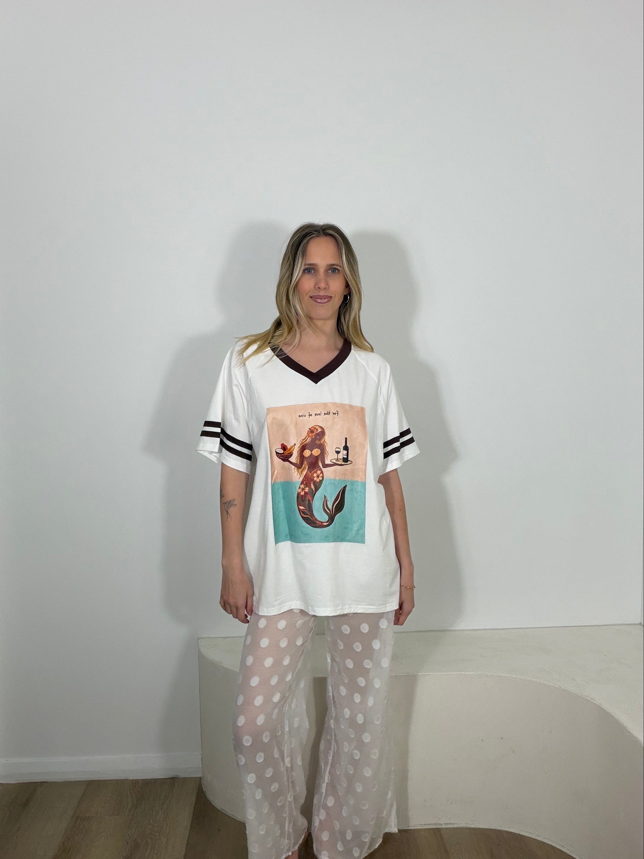 By Frankie Love of Vino Tee - White