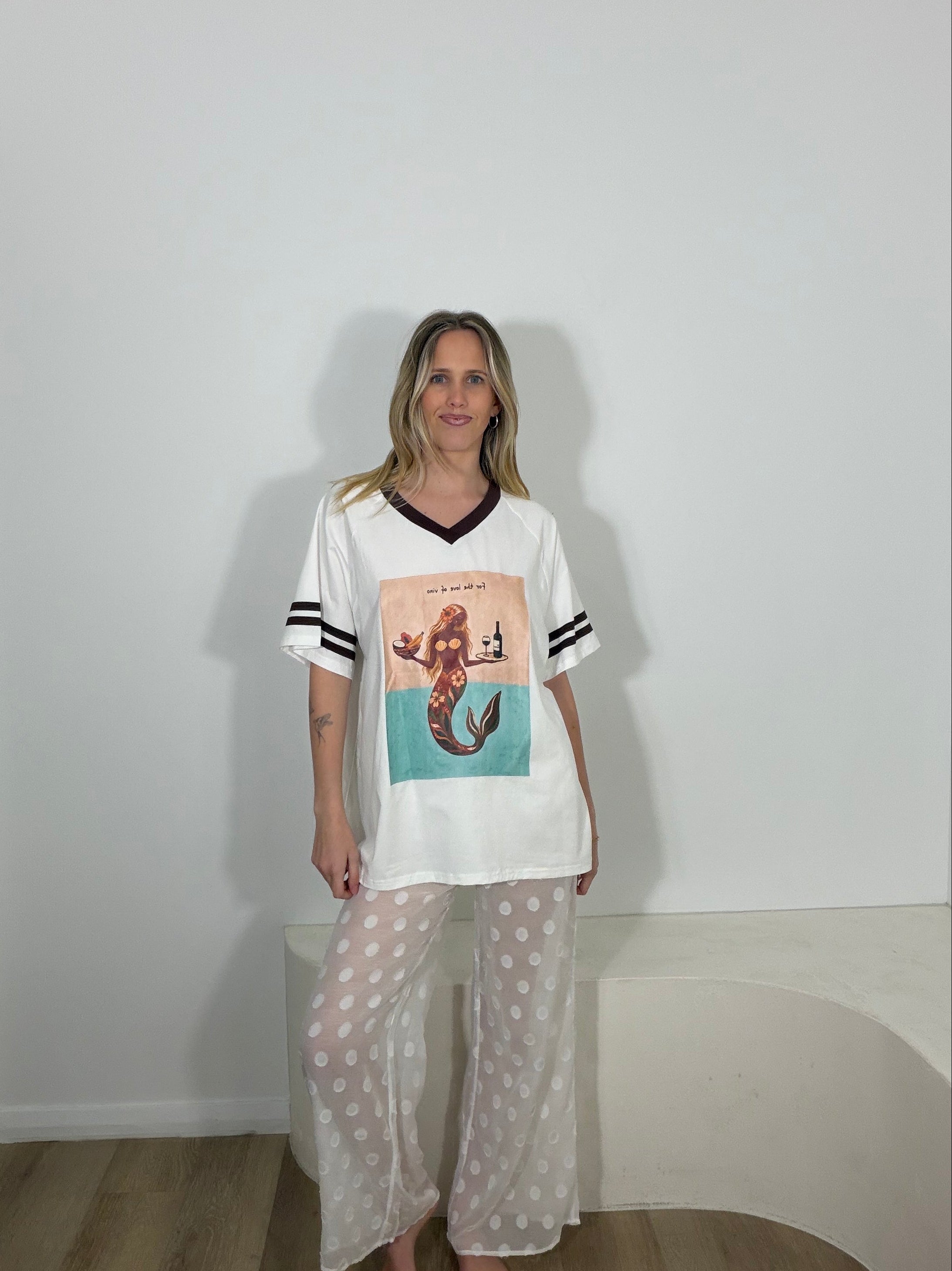 By Frankie Love of Vino Tee - White