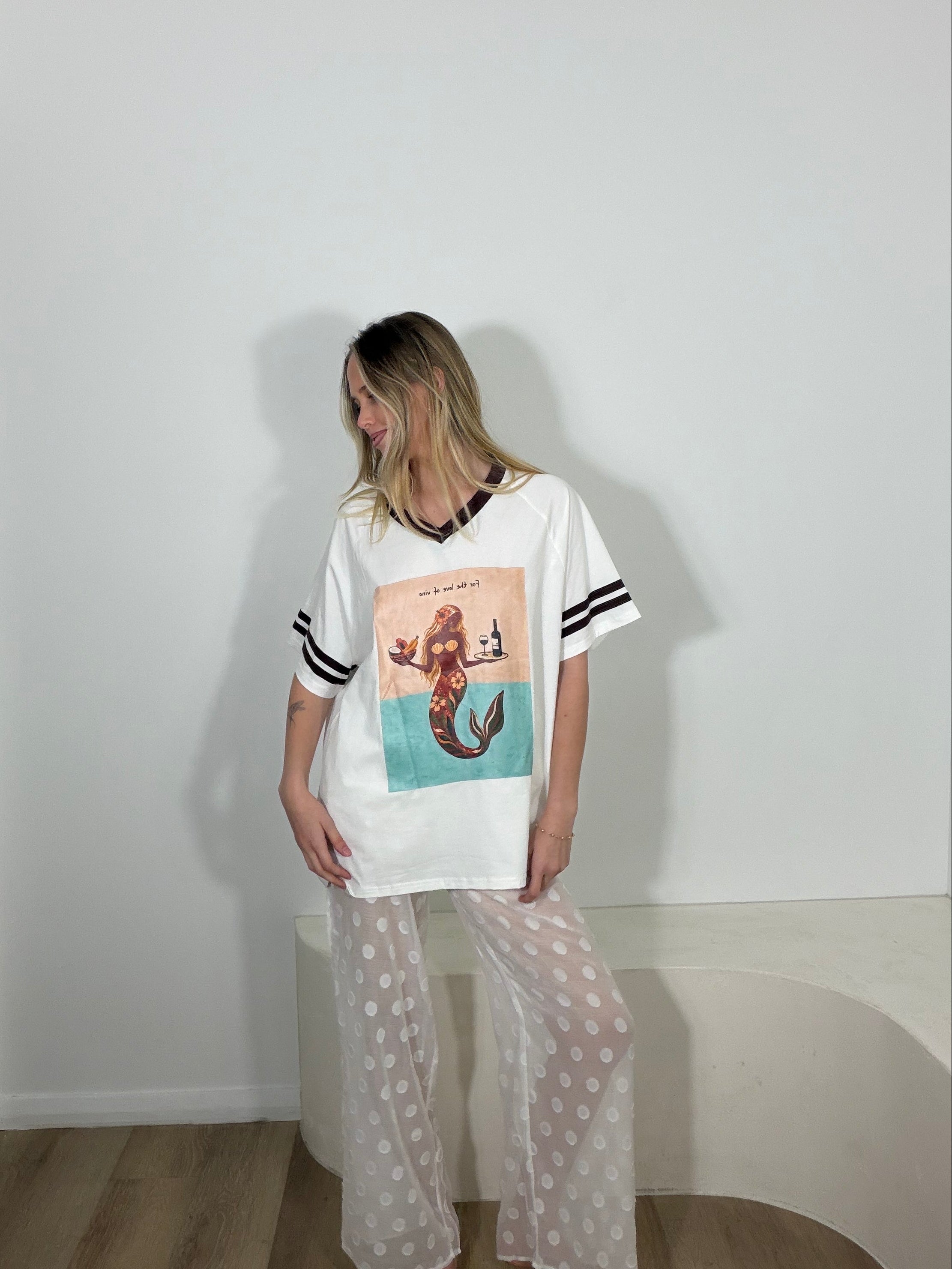 By Frankie Love of Vino Tee - White