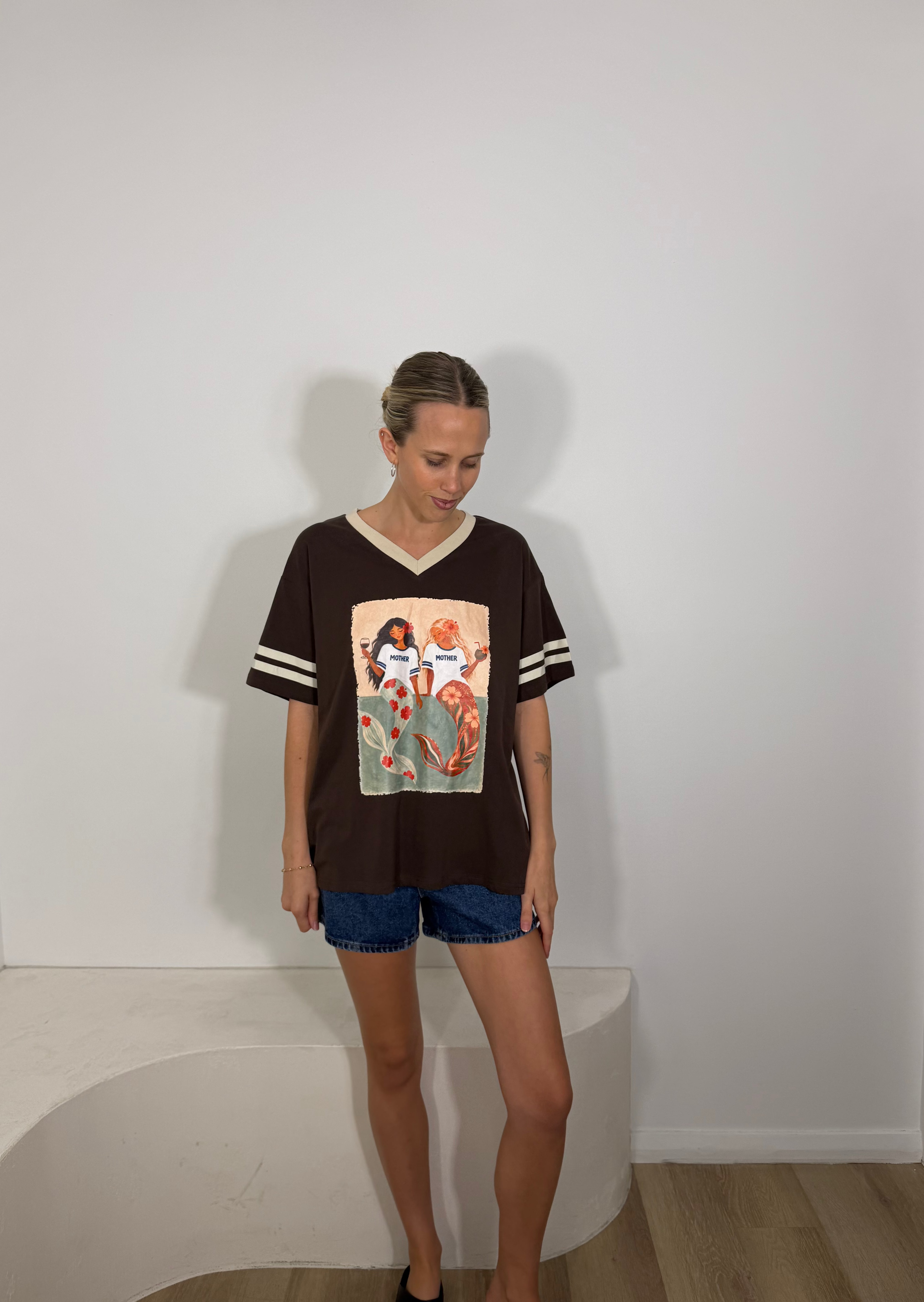 By Frankie Mother Mermaid Tee - Chocolate