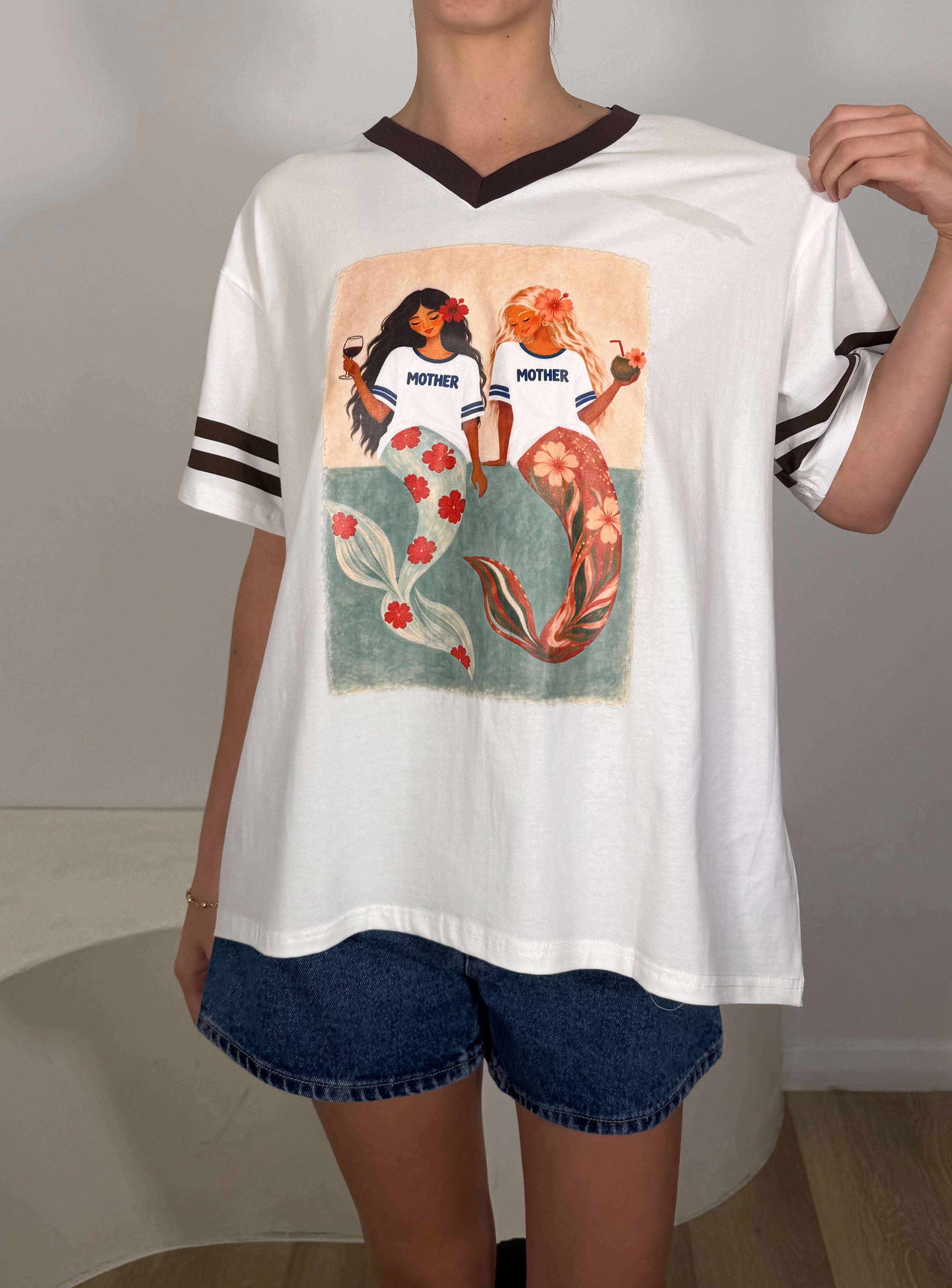 By Frankie Mother Mermaid Tee - White