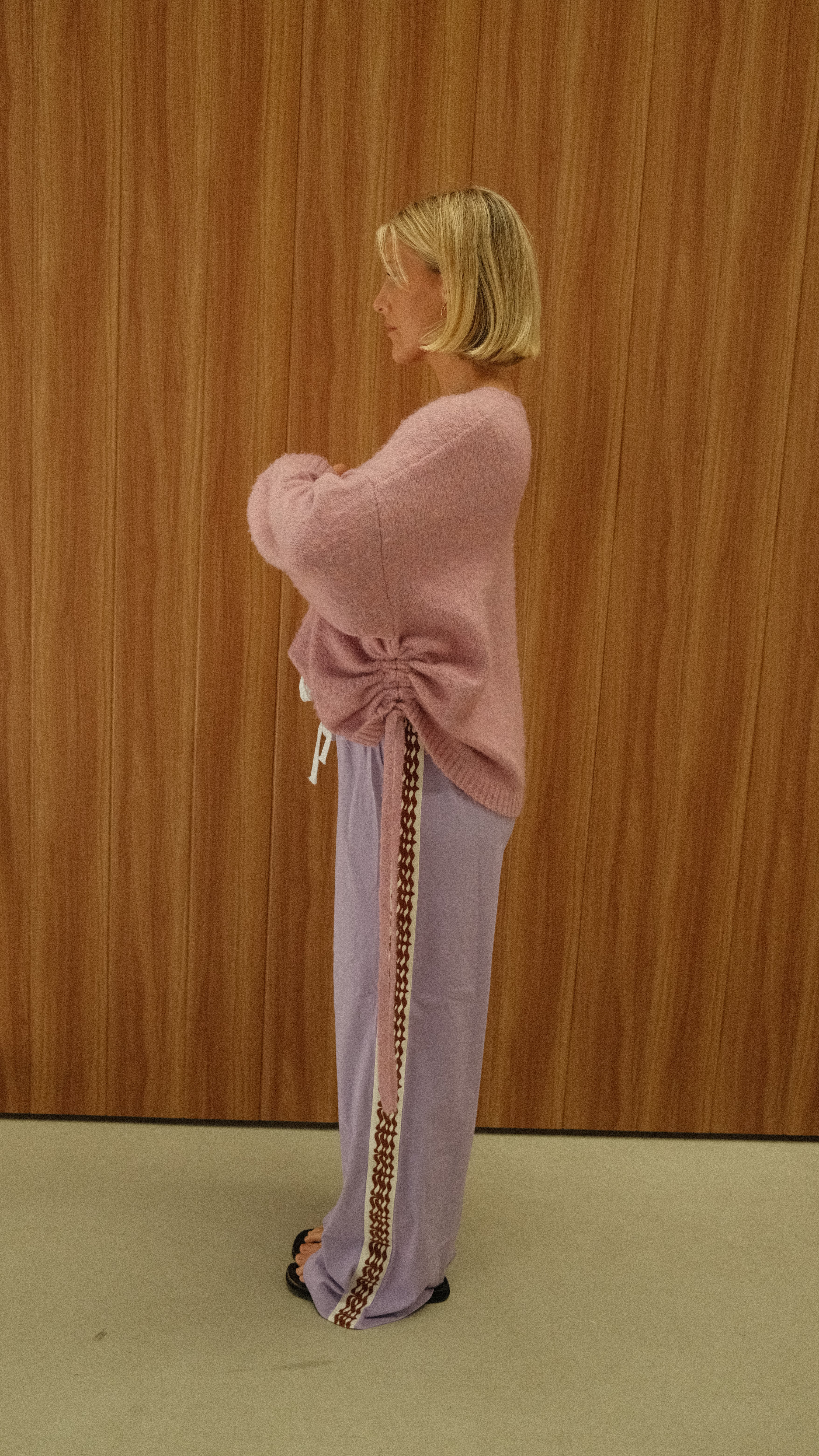 By Billie Isabel Tie Side Knit - Lilac