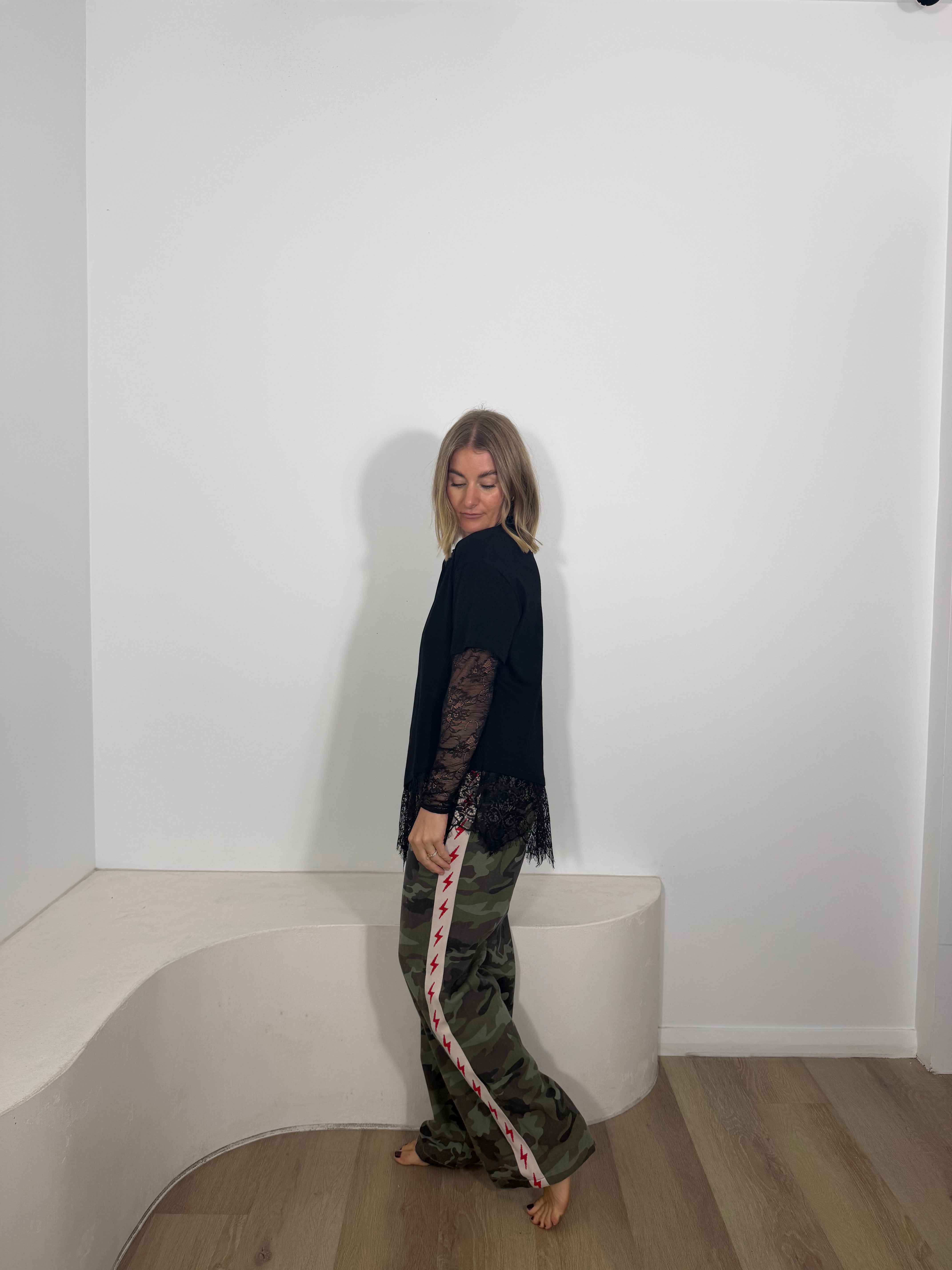 By Frankie Camo Pants - Lightening Bolt Racer