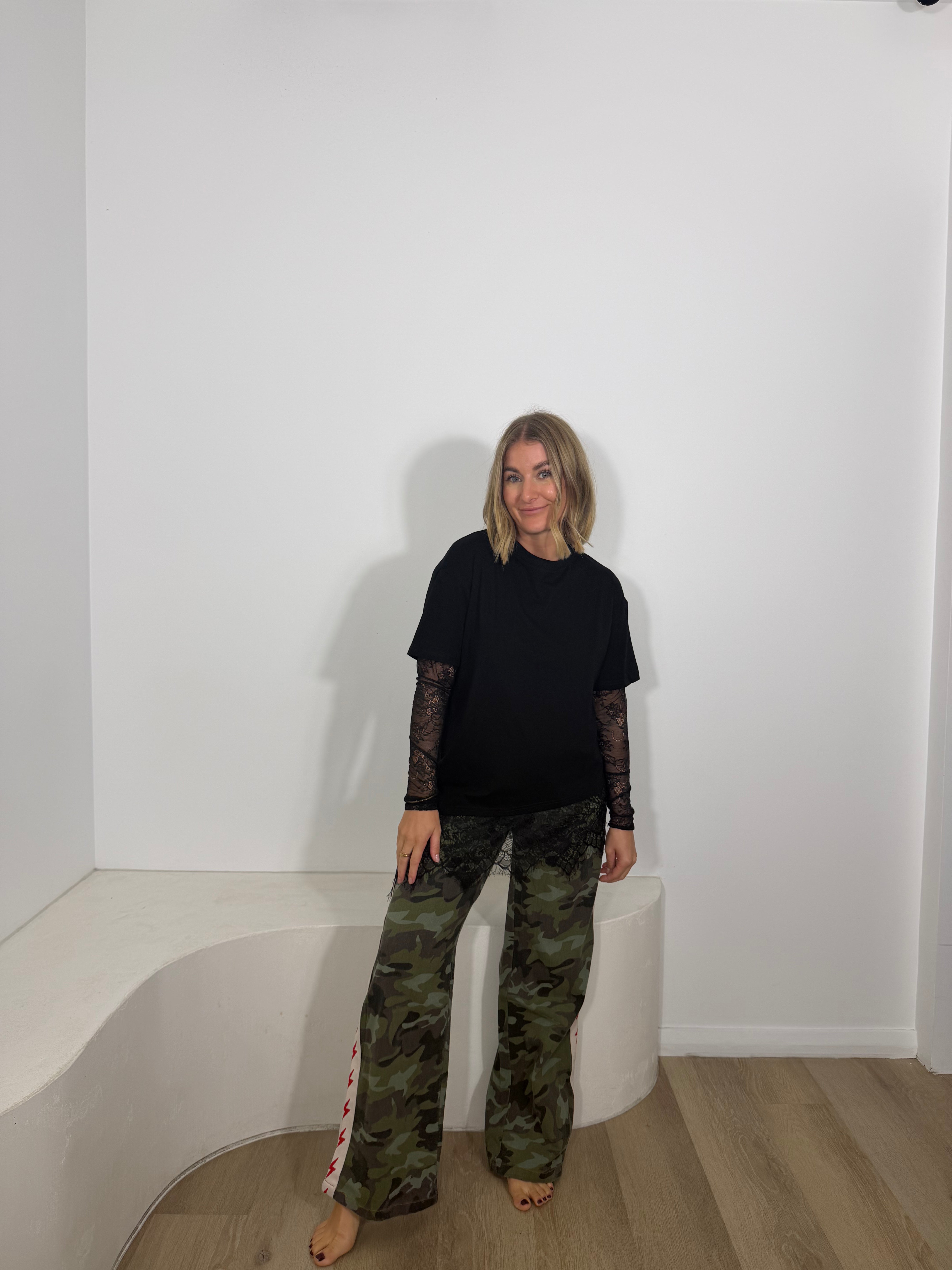 By Frankie Camo Pants - Lightening Bolt Racer