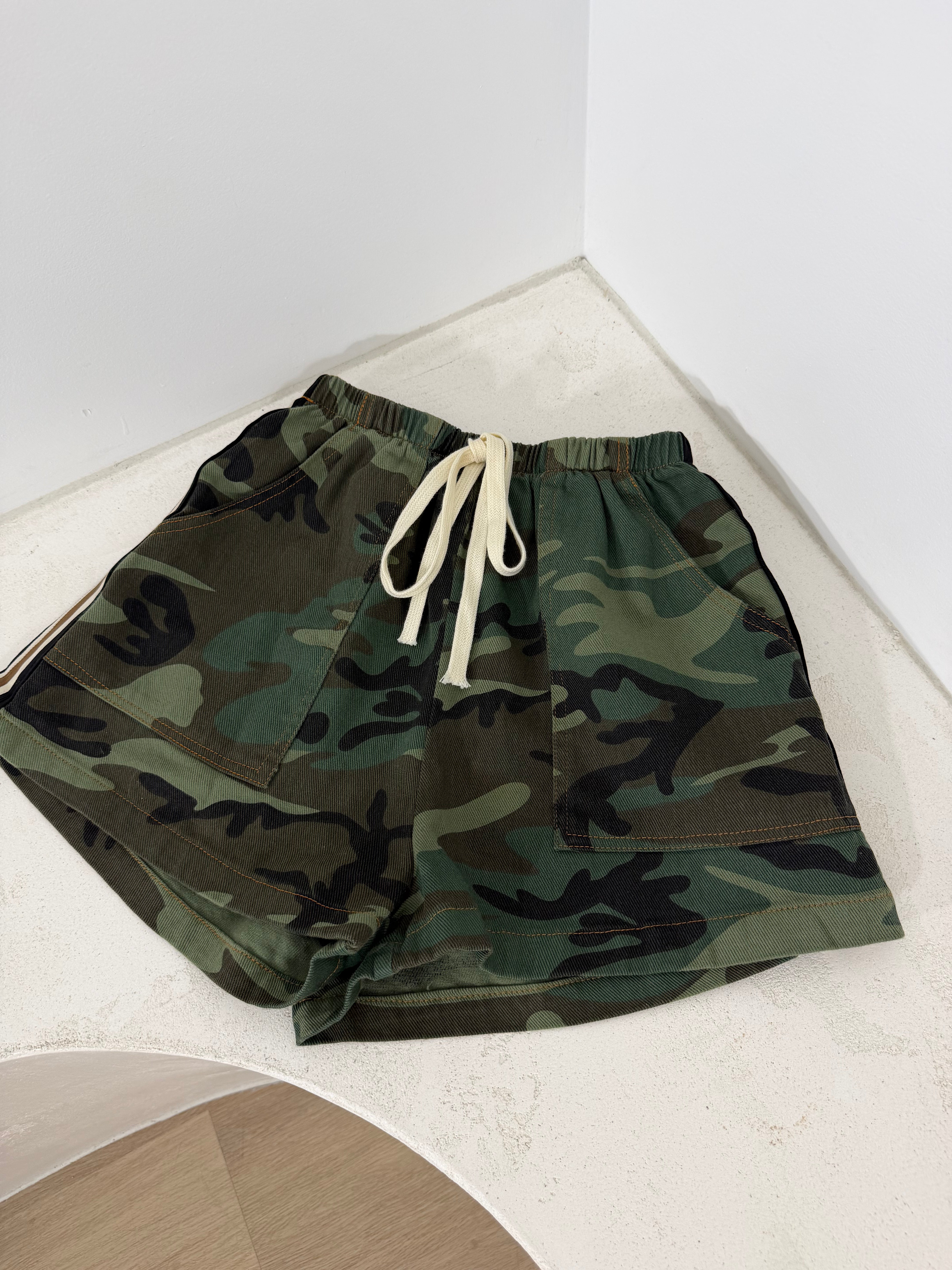 By Frankie Camo Shorts - Dark Camo
