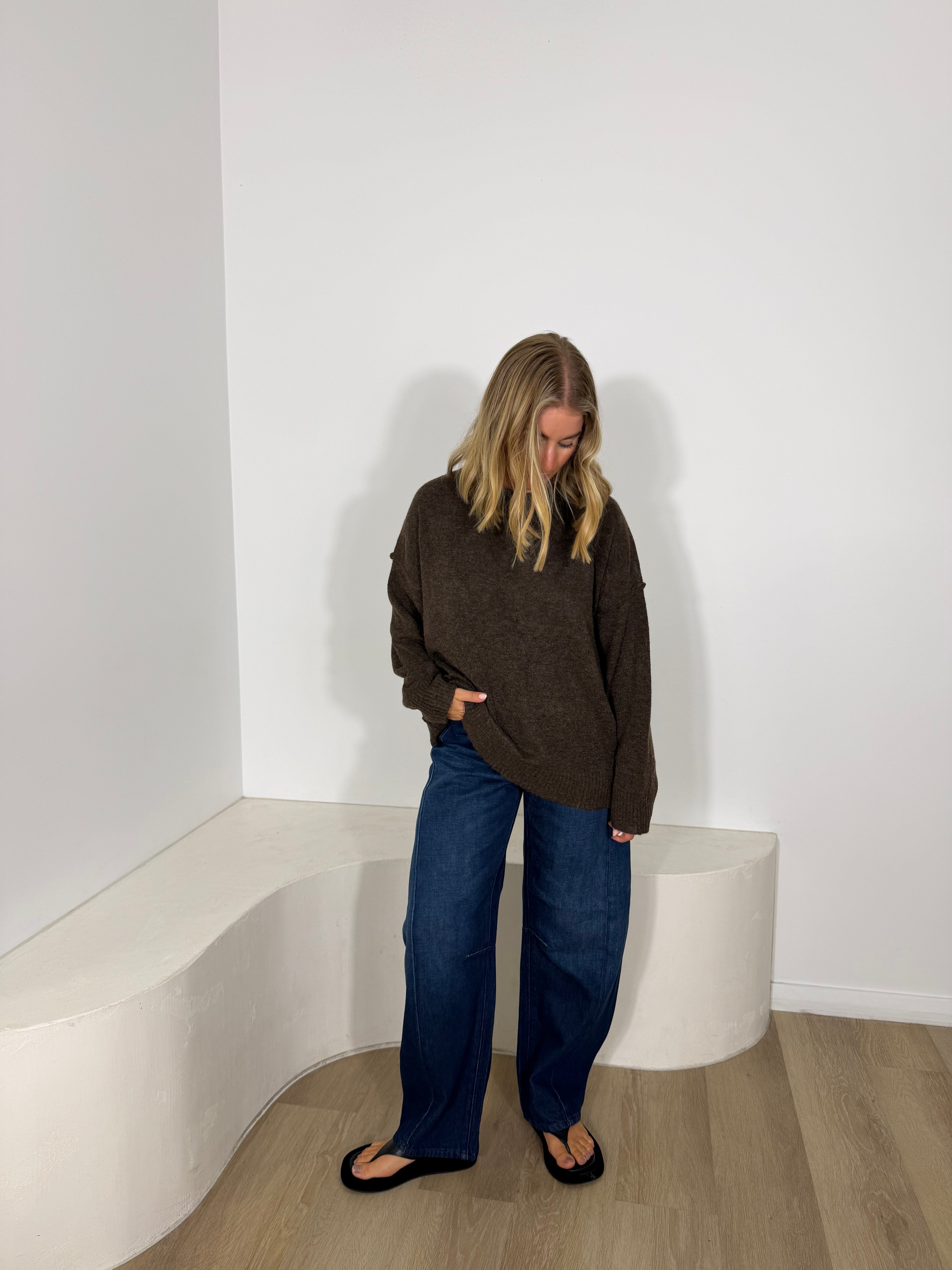 By Frankie Fluffy Knit - Chocolate