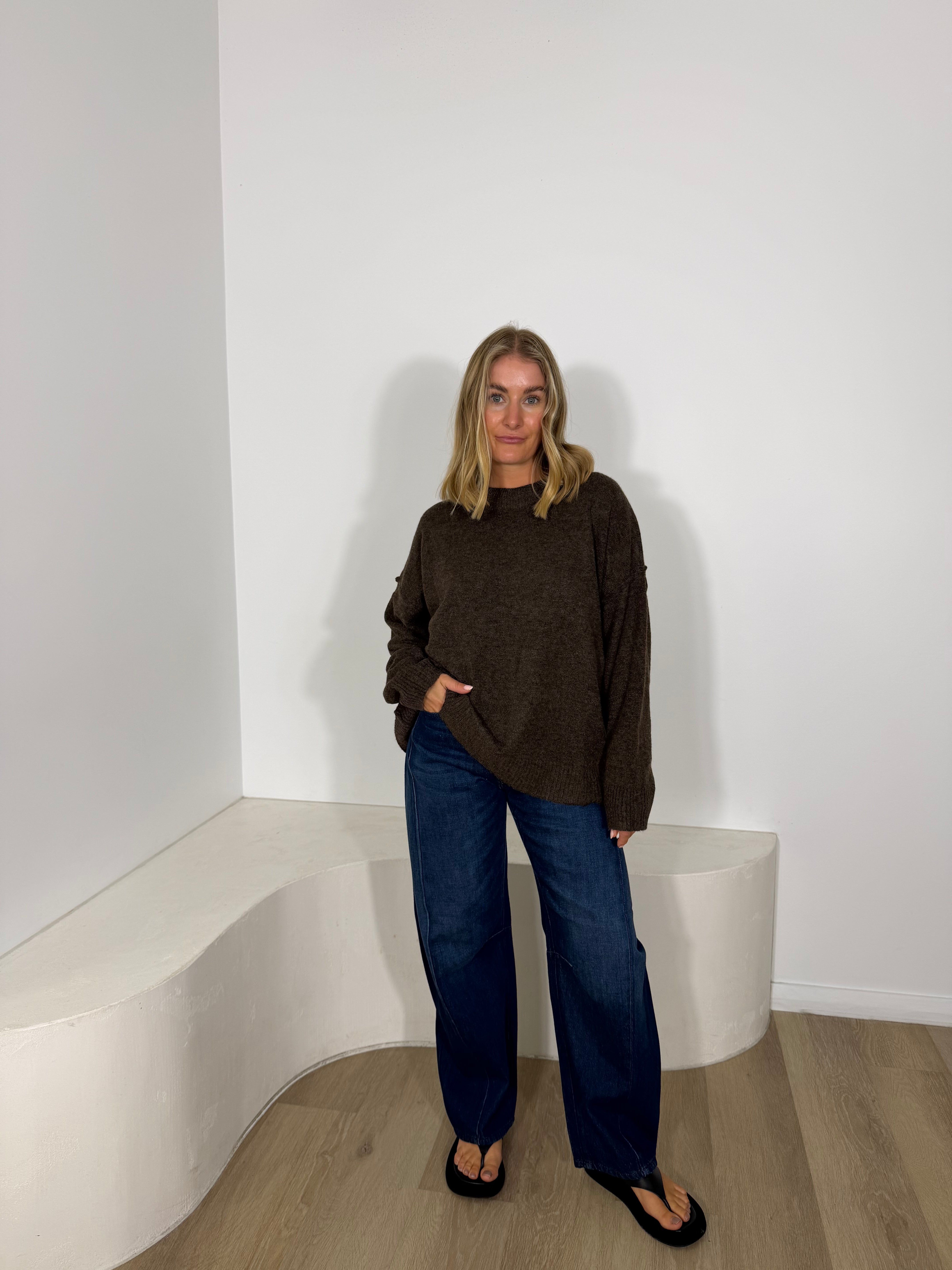 By Frankie Fluffy Knit - Chocolate