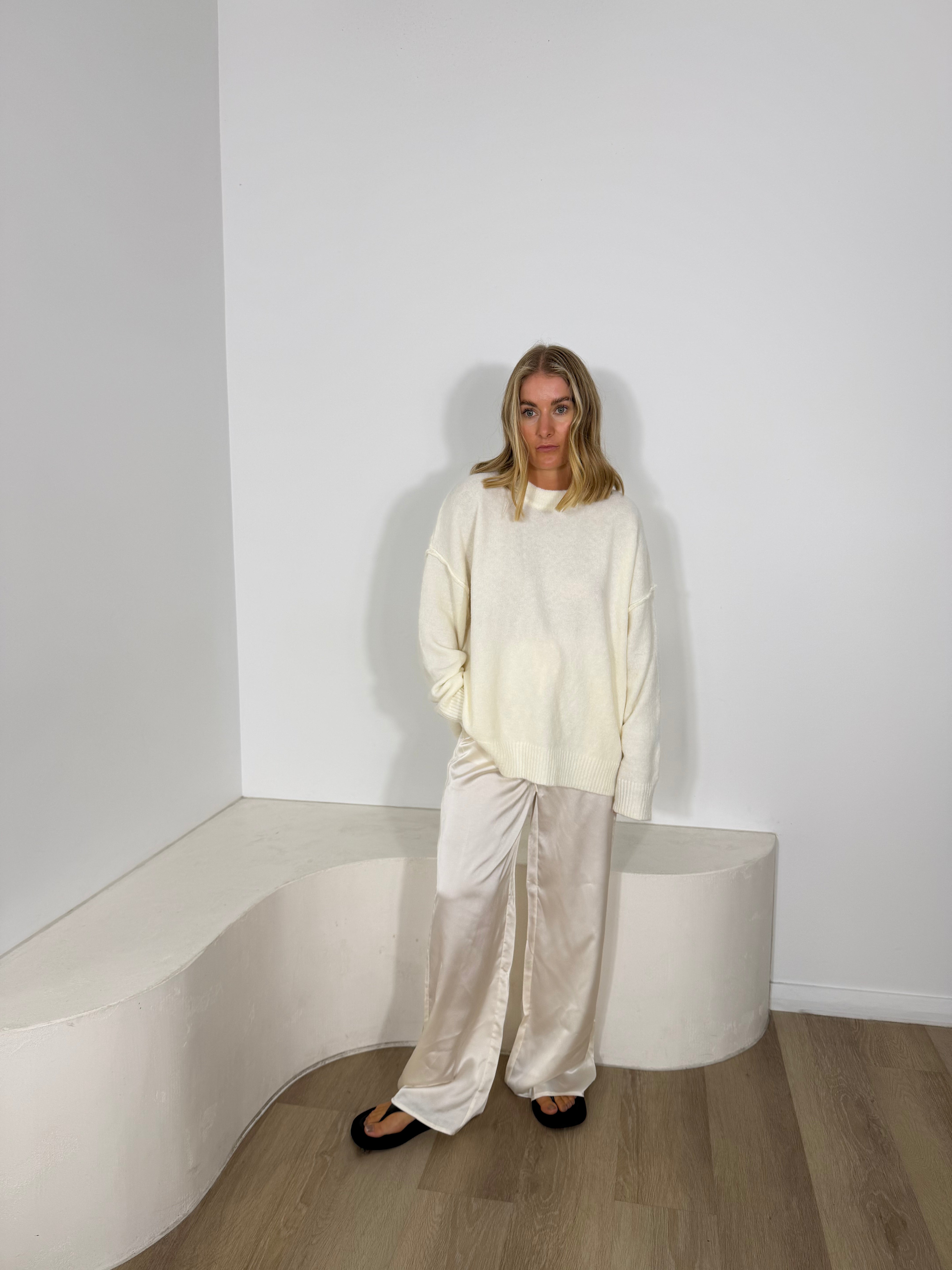 By Frankie Fluffy Knit - Cream