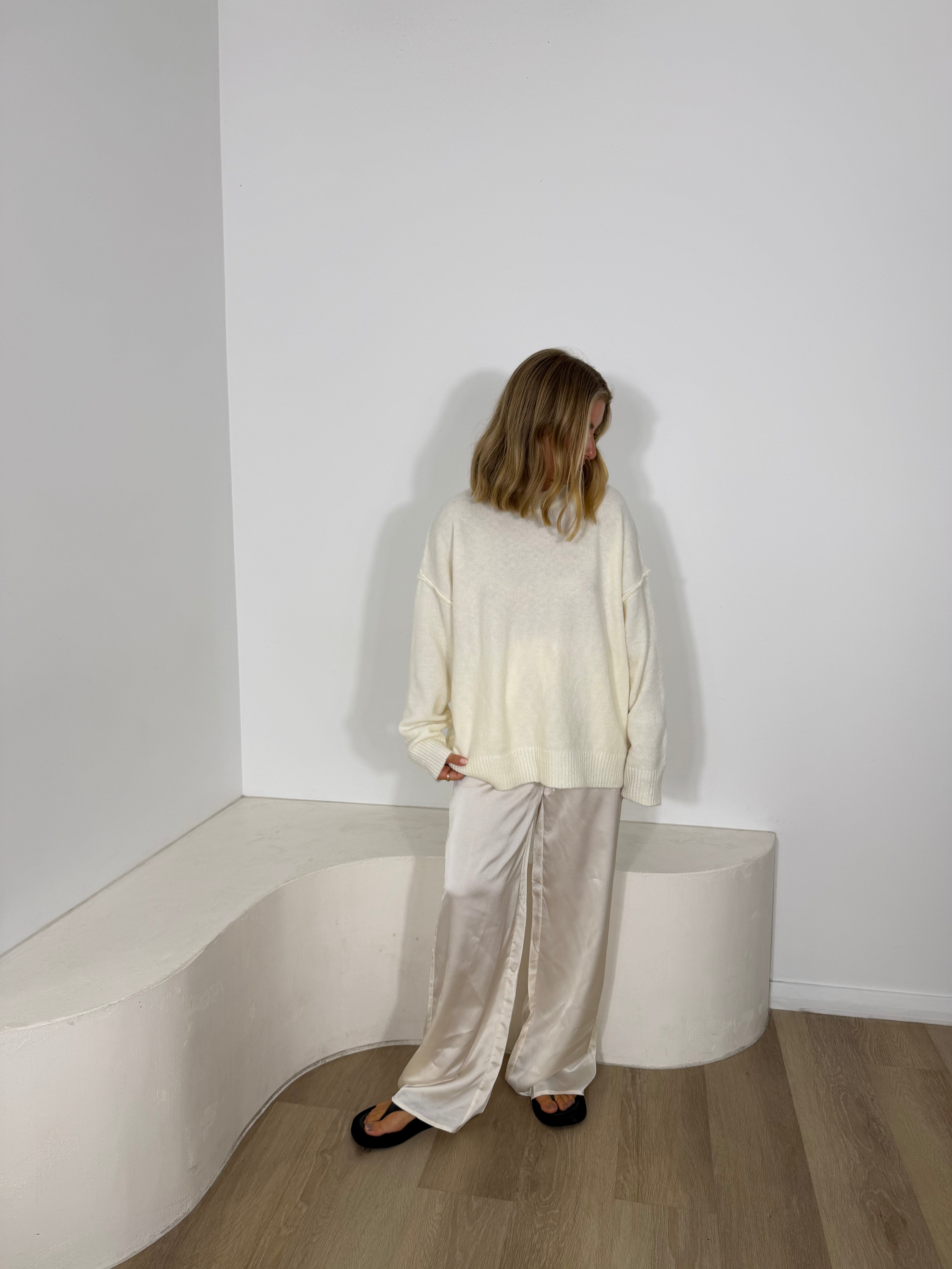 By Frankie Fluffy Knit - Cream