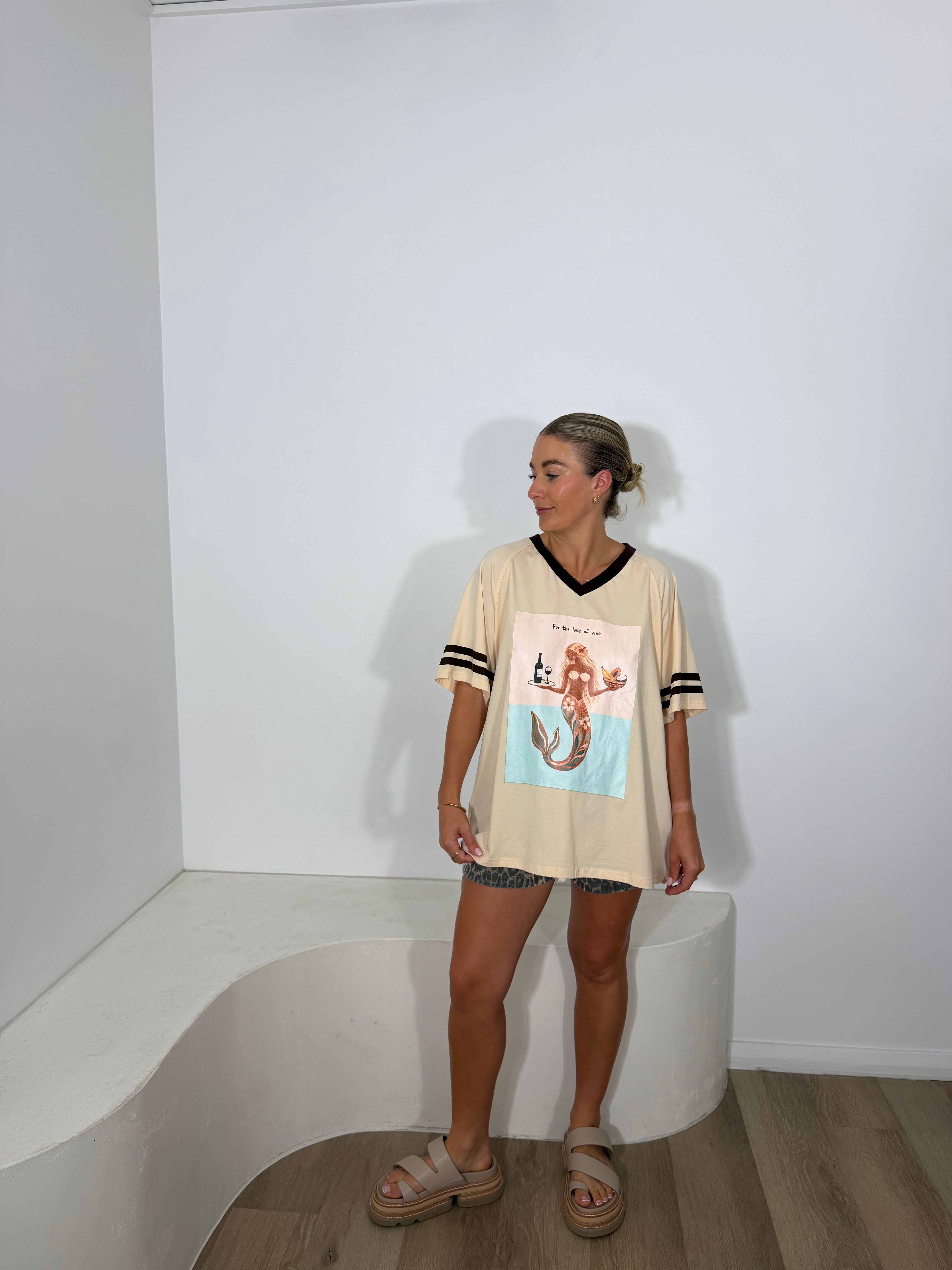 By Frankie Love of Vino Tee - Beige