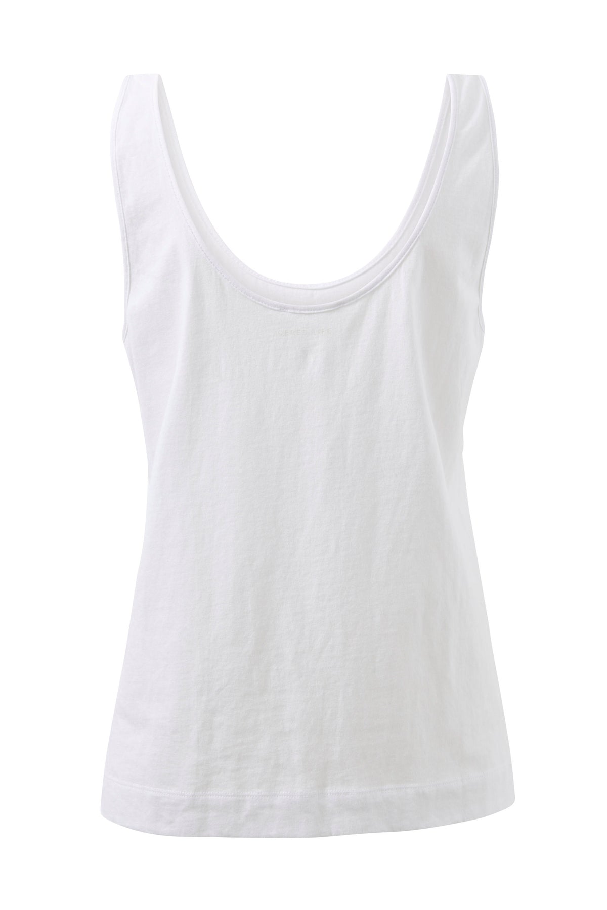 Ceres Life Bloom Slouchy Scoop Tank - White