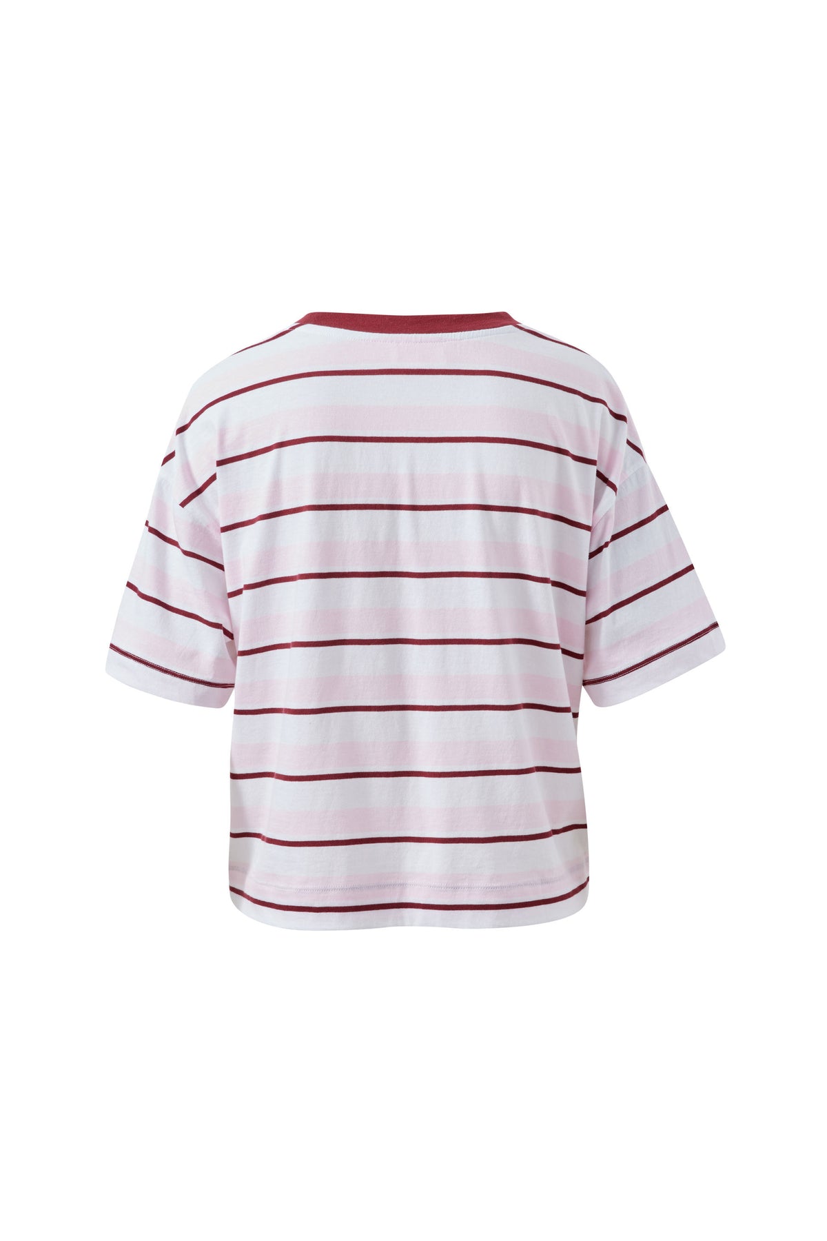 Ceres Life Brea Boxy Tee - Sunfaded Pink/Mulburry Stripe