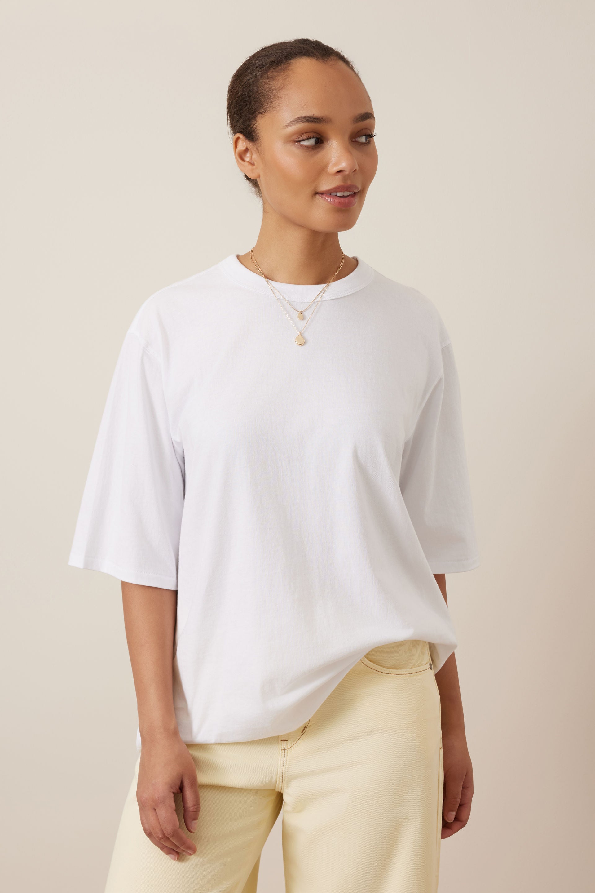 Ceres Life Luna Relaxed Tee - White