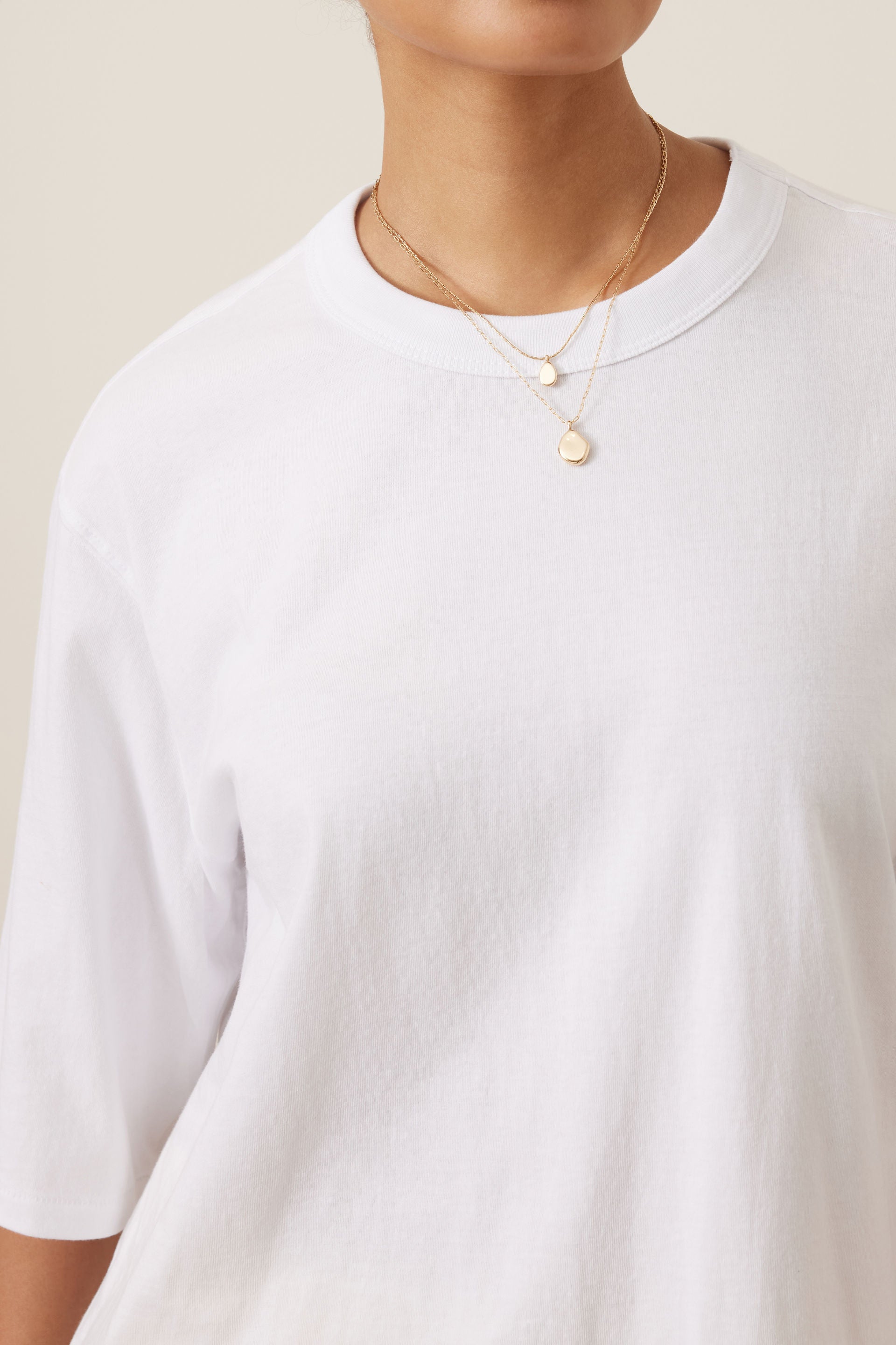 Ceres Life Luna Relaxed Tee - White