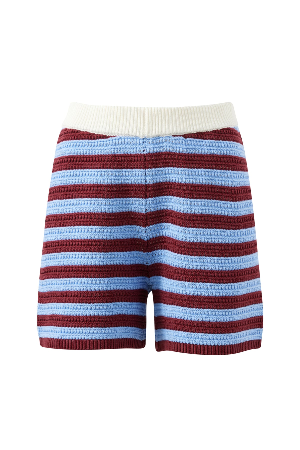 Ceres Life Mara Textured Knit Short - Mulberry Stripe