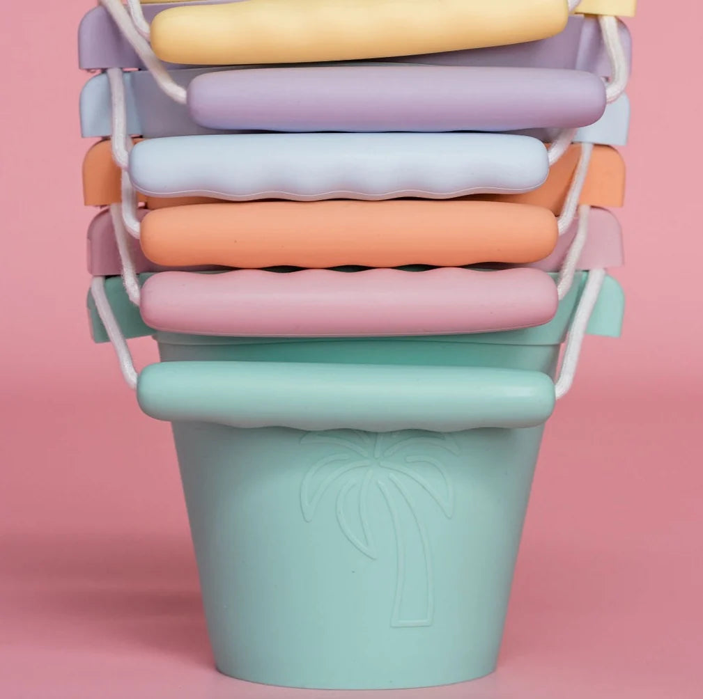 Coast Kids Silicone Beach Bucket - Mint