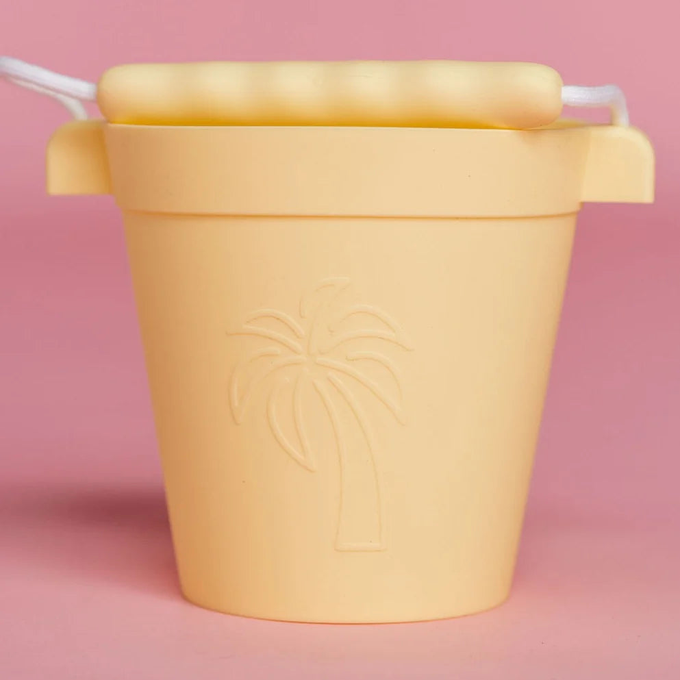 Coast Kids Silicone Beach Bucket - Yellow