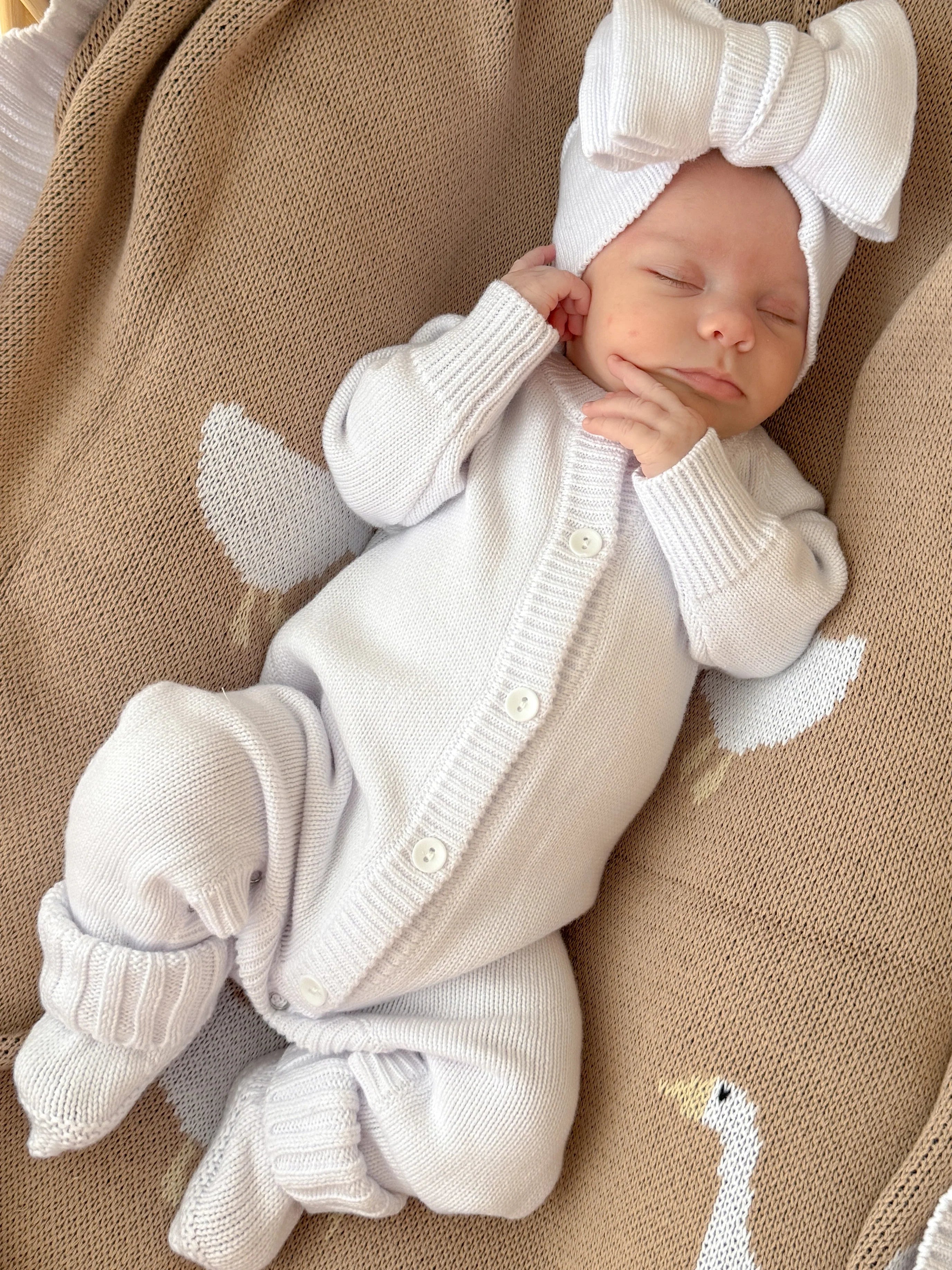 Coko Baby Bow Headband - Milk