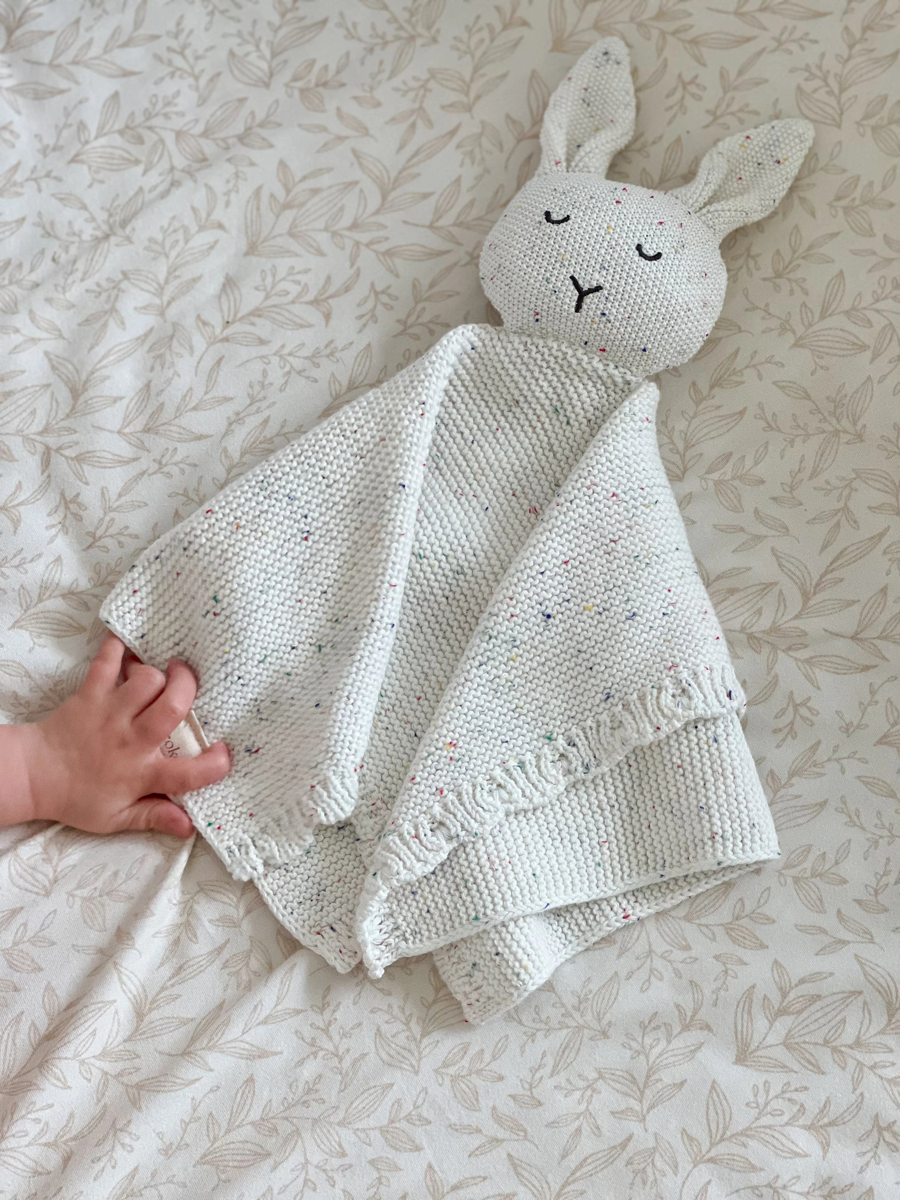 Coko Baby Heirloom Bunny Comforters - Milk